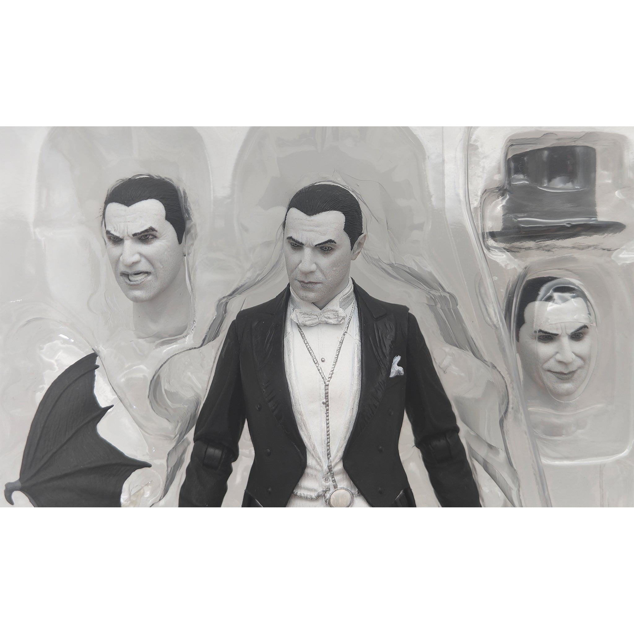 NECA Universal Monsters Ultimate Dracula Carfax Abbey Action Figure Black and White Version 18cm - Used – Universal Monsters, NECA, 18 cm, 2021, pre-owned collector piece, Uncanny Collectibles Dublin Ireland