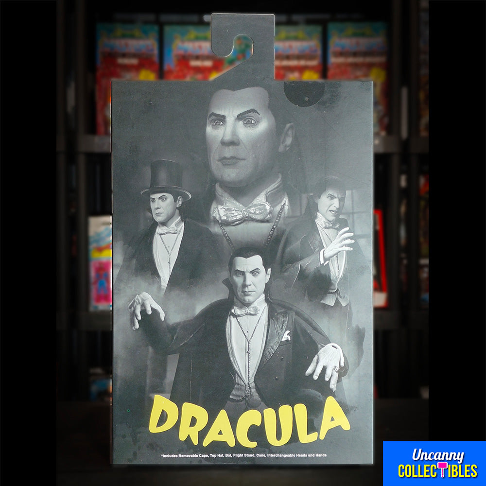 NECA Universal Monsters Ultimate Dracula Carfax Abbey Action Figure Black and White Version 18cm