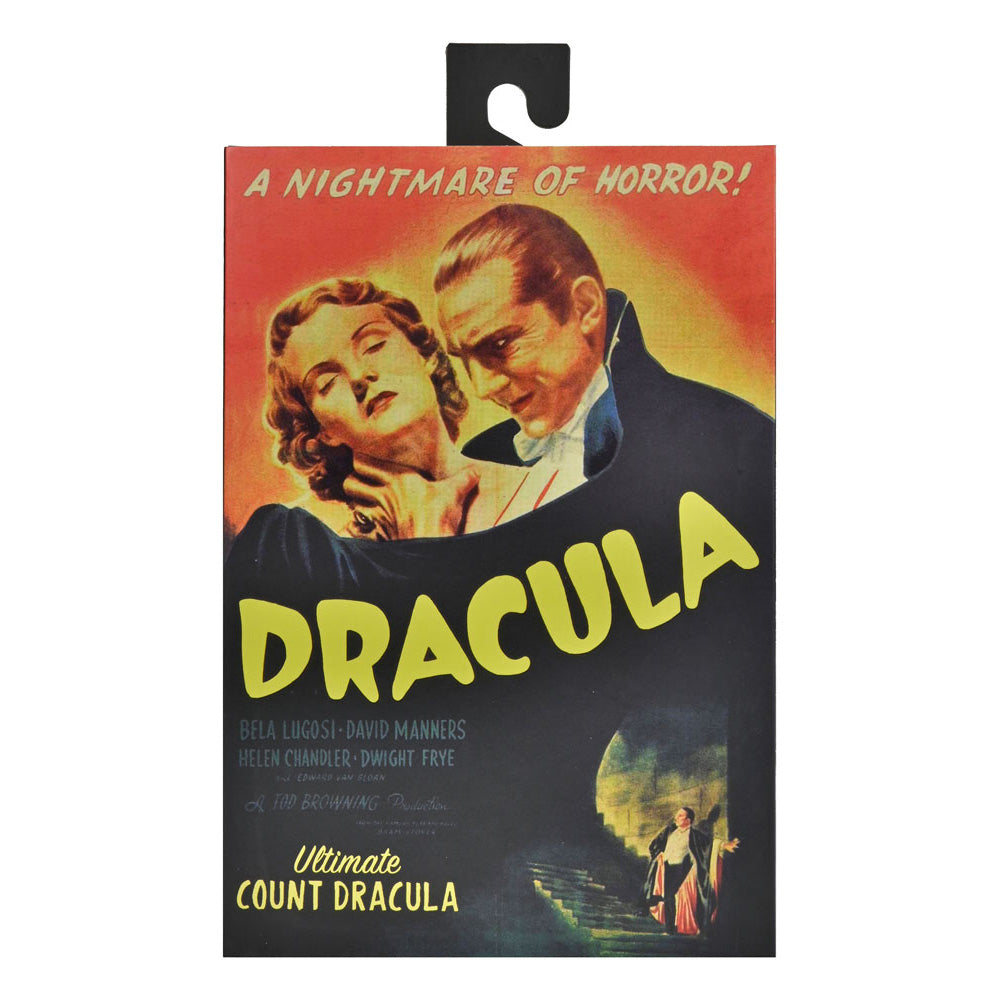 NECA Universal Monsters Ultimate Dracula Carfax Abbey Action Figure Black and White Version 18cm