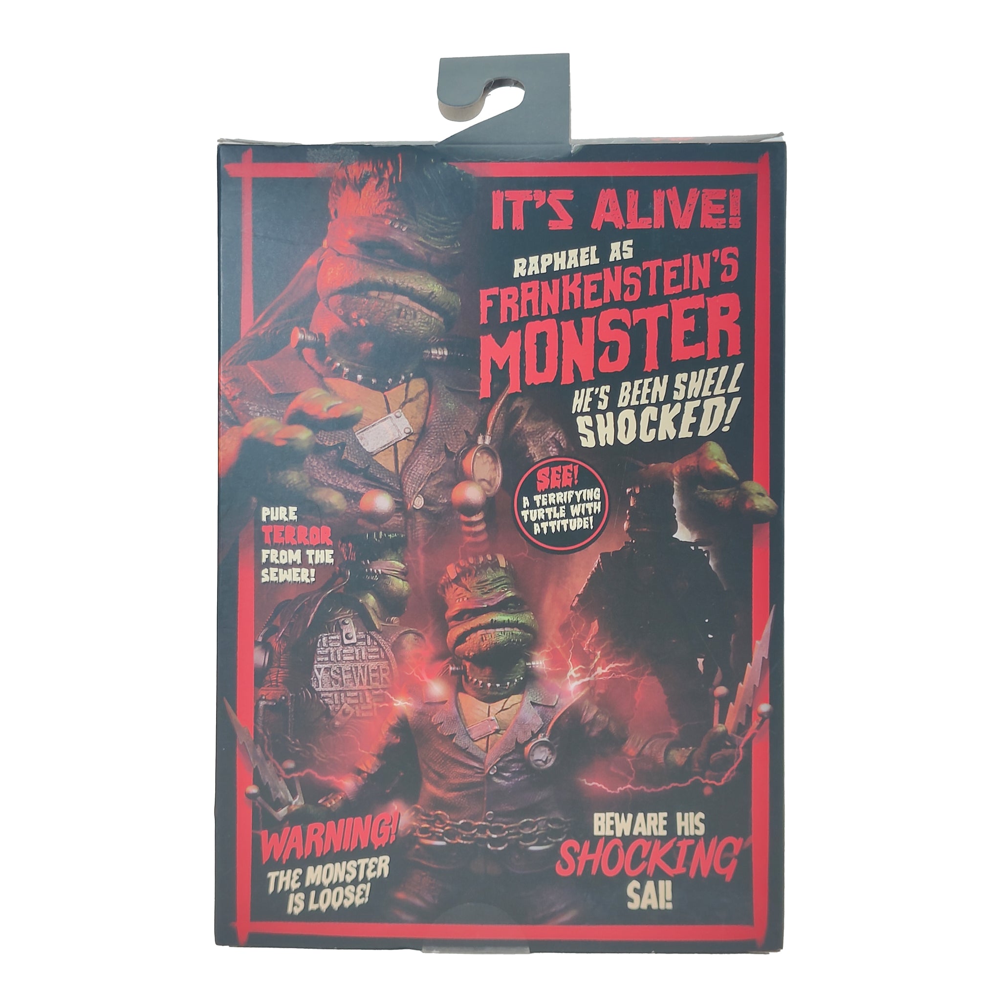 NECA Universal Monsters x TMNT Ultimate Raphael As Frankensteins Monster Action Figure 18cm – Teenage Mutant Ninja Turtles, NECA, 18 cm, 2021, pre-owned collector piece, Uncanny Collectibles Dublin Ireland
