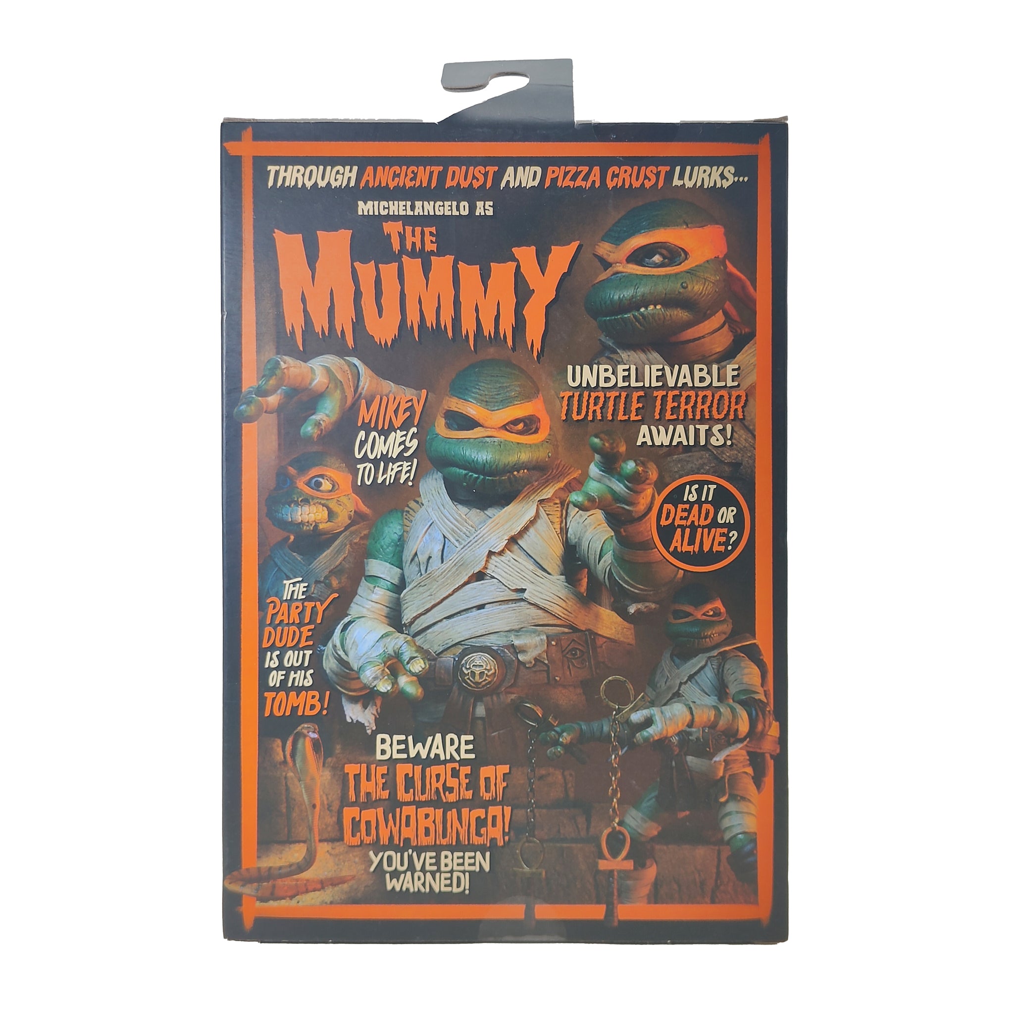NECA Universal Monsters x TMNT Ultimate Michelangelo As The Mummy Action Figure 18cm – Teenage Mutant Ninja Turtles, NECA, 18 cm, 2022, pre-owned collector piece, Uncanny Collectibles Dublin Ireland
