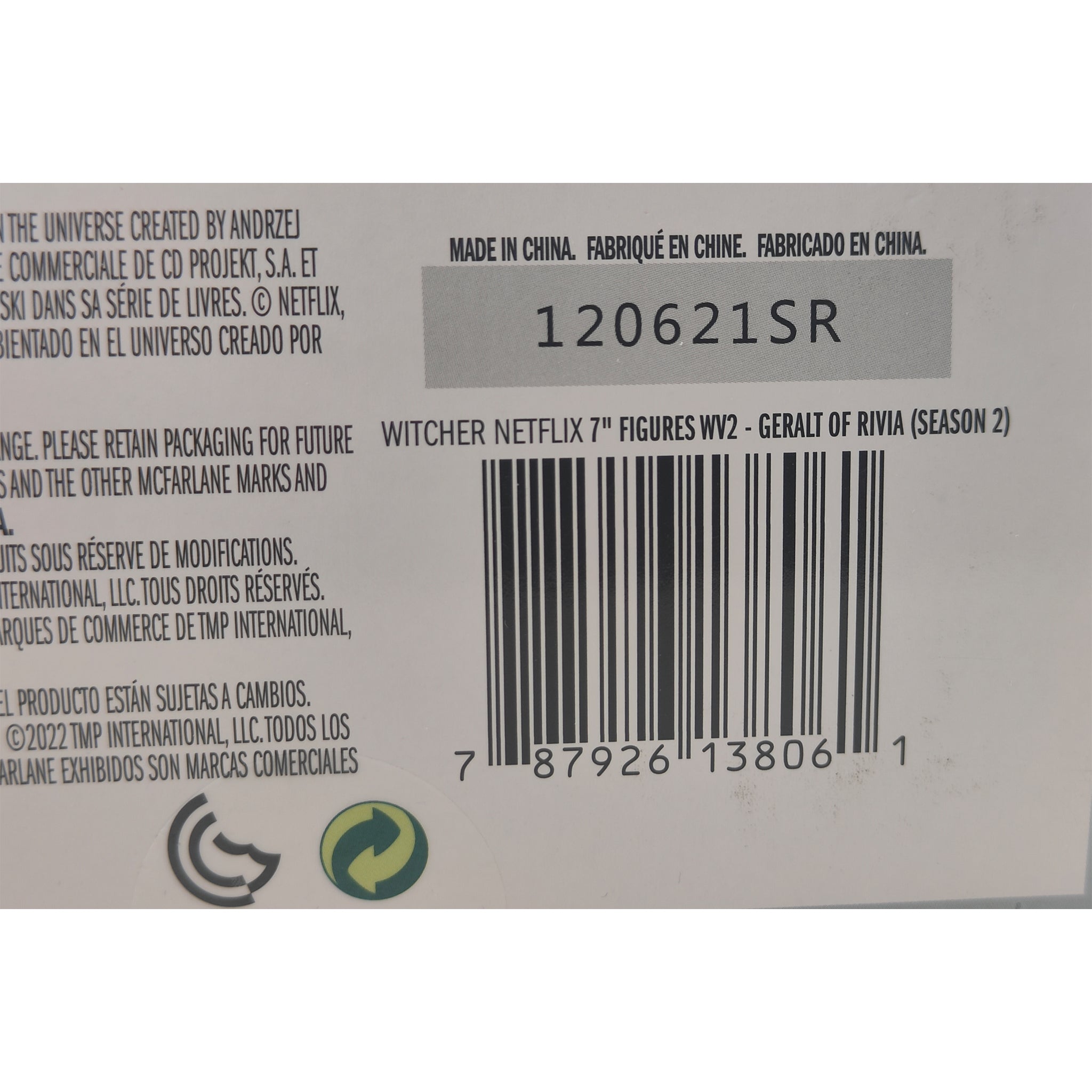 Netflix The Witcher Geralt Of Rivia Season 2 McFarlane Toys Action Figure 2022 18cm – TV Icons & Heroes, McFarlane Toys, 18 cm, 2022, pre-owned collector piece, Uncanny Collectibles Dublin Ireland