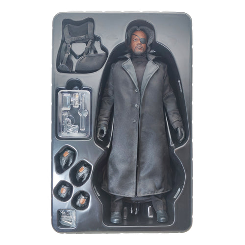 Nick Fury  Captain America The Winter Soldier MMS 315 Hot Toys 1/6 Scale Action Figure 2016 – Avengers, Hot Toys, 30 cm, 2016, pre-owned collector piece, Uncanny Collectibles Dublin Ireland