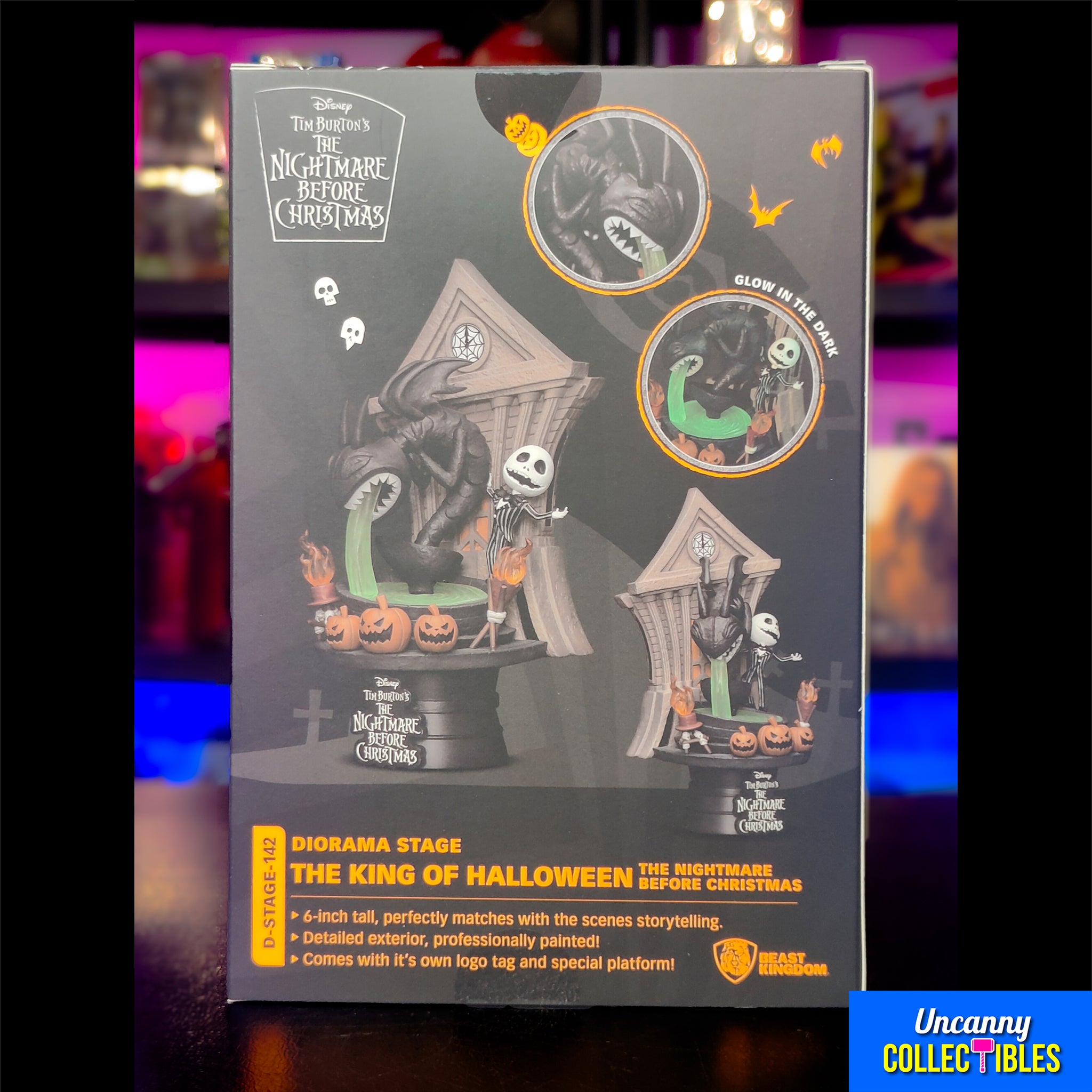 Nightmare before Christmas The King of Halloween D-Stage PVC Diorama 15cm – Nightmare Before Christmas, Beast Kingdom, 15 cm, 2024, brand new collector item, Uncanny Collectibles Dublin Ireland
