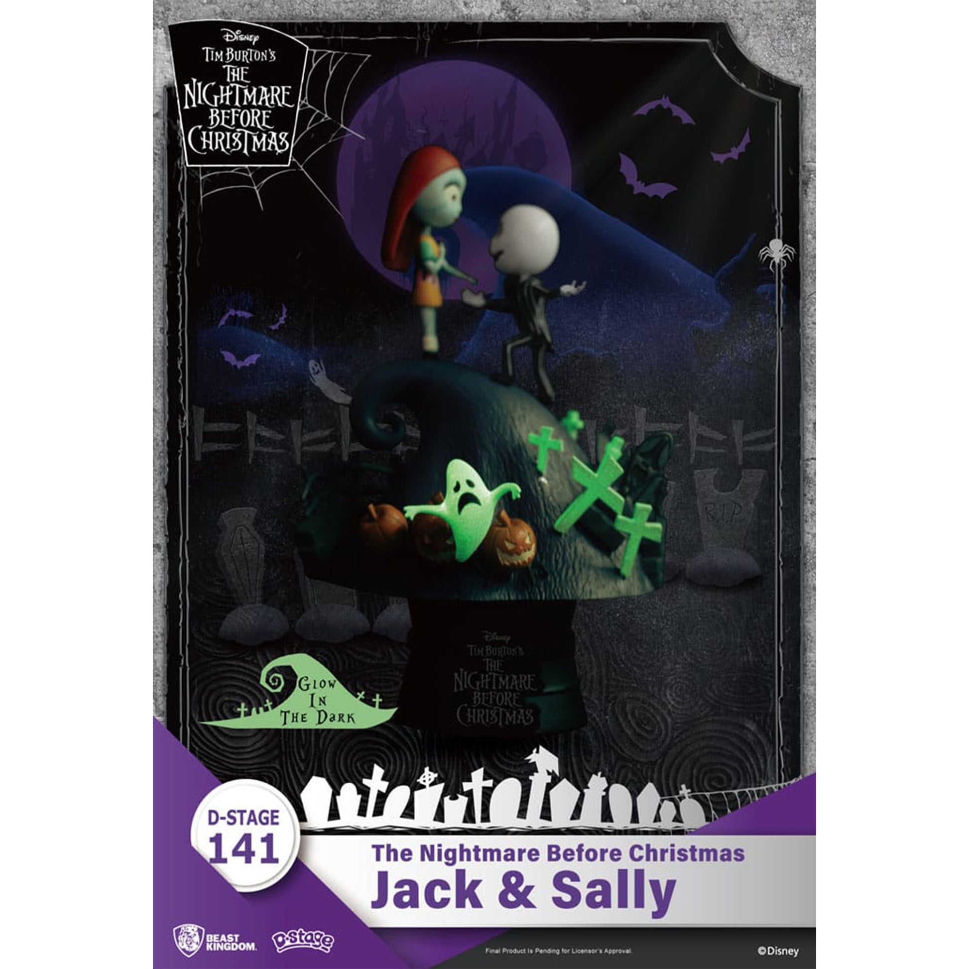 Nightmare Before Christmas Jack & Sally D-Stage PVC Diorama 15cm