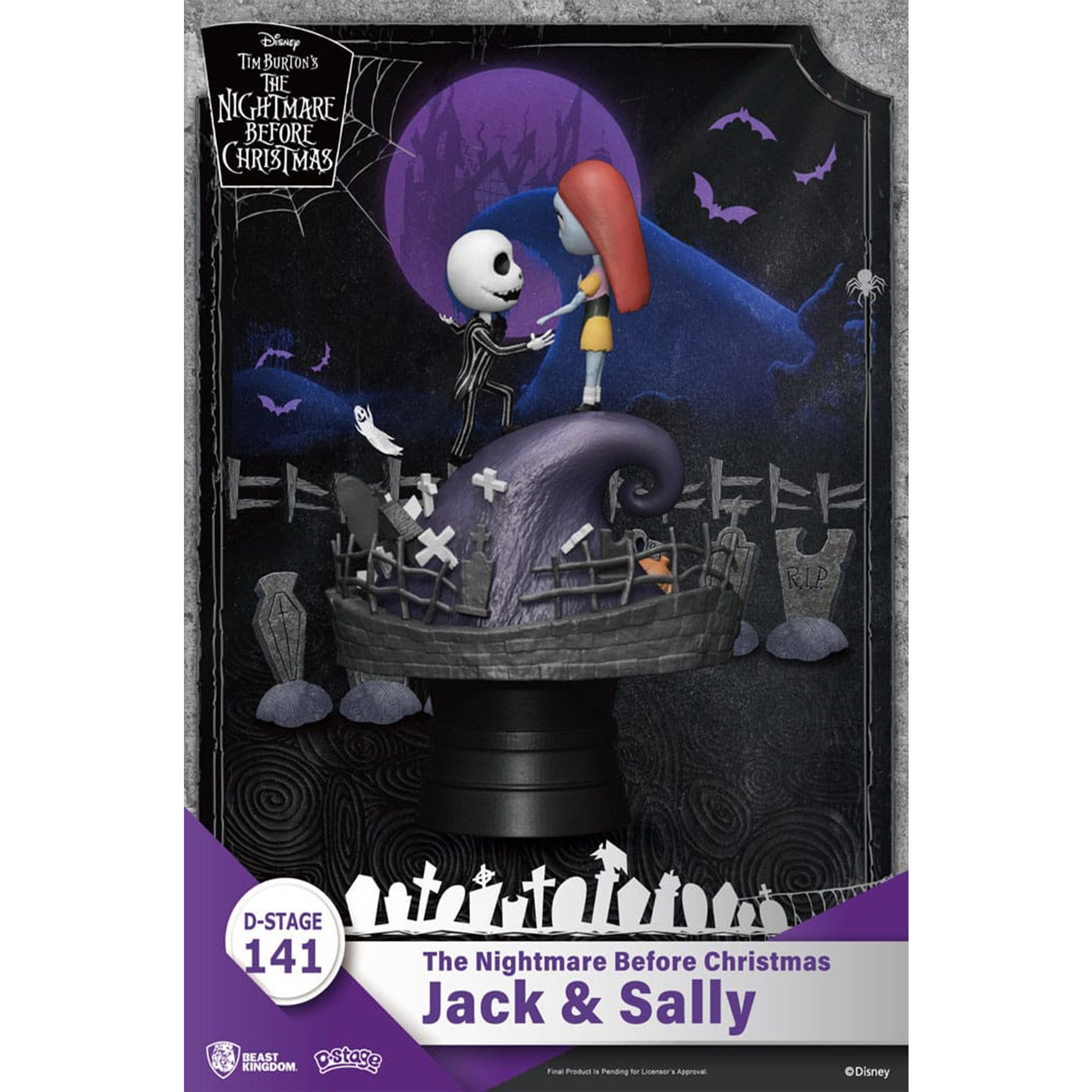 Nightmare Before Christmas Jack & Sally D-Stage PVC Diorama 15cm