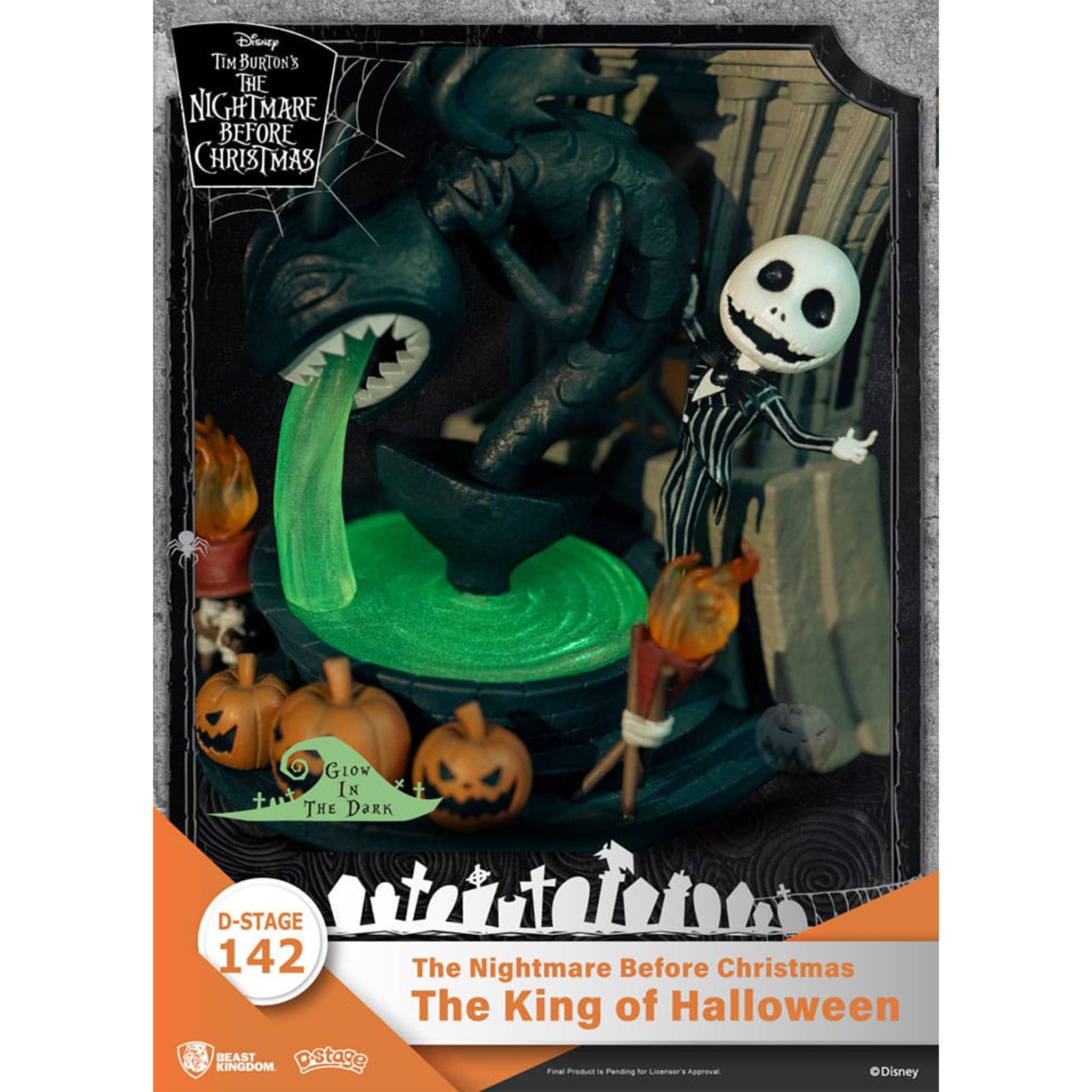 Nightmare before Christmas The King of Halloween D-Stage PVC Diorama 15cm – Nightmare Before Christmas, Beast Kingdom, 15 cm, 2024, brand new collector item, Uncanny Collectibles Dublin Ireland