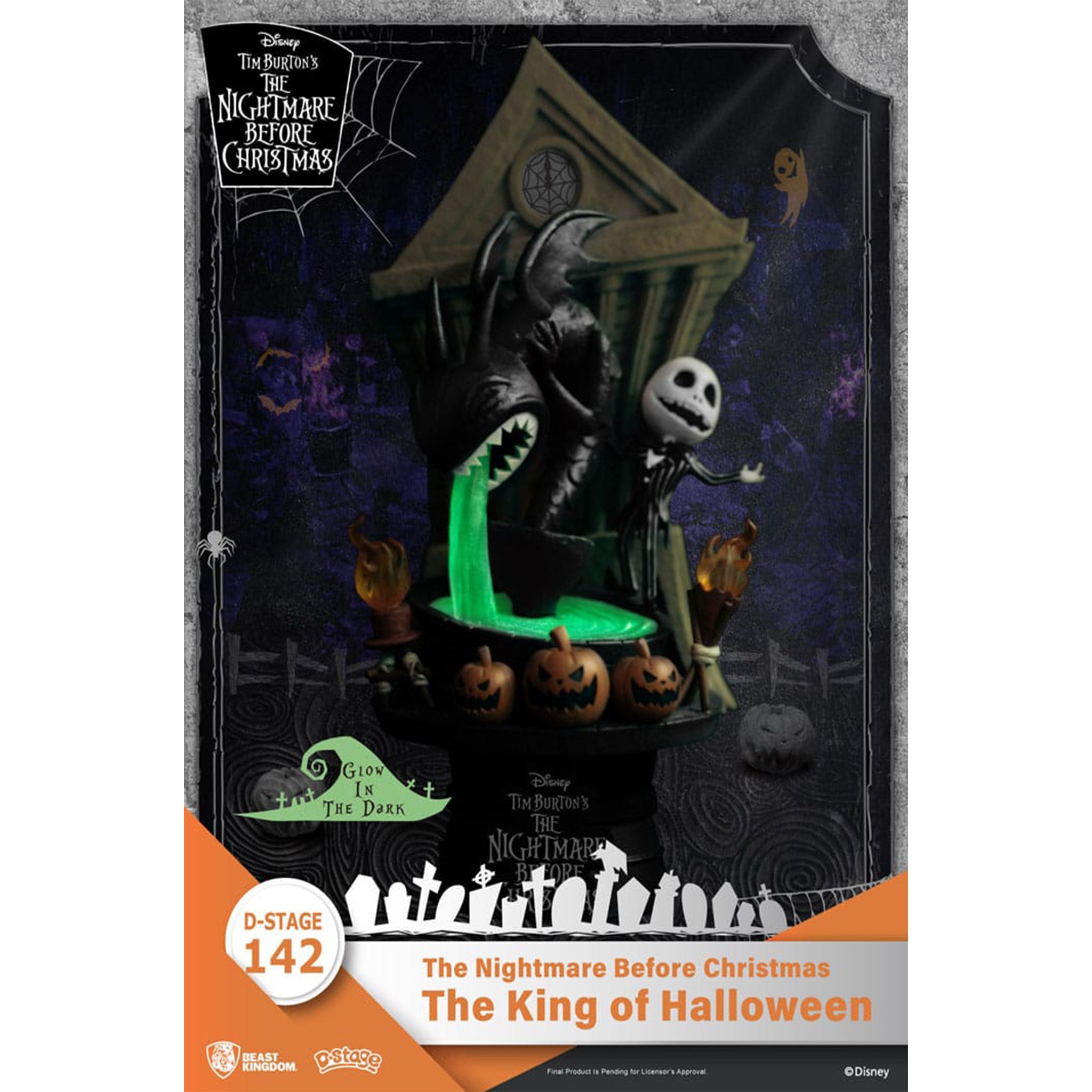 Nightmare before Christmas The King of Halloween D-Stage PVC Diorama 15cm – Nightmare Before Christmas, Beast Kingdom, 15 cm, 2024, brand new collector item, Uncanny Collectibles Dublin Ireland