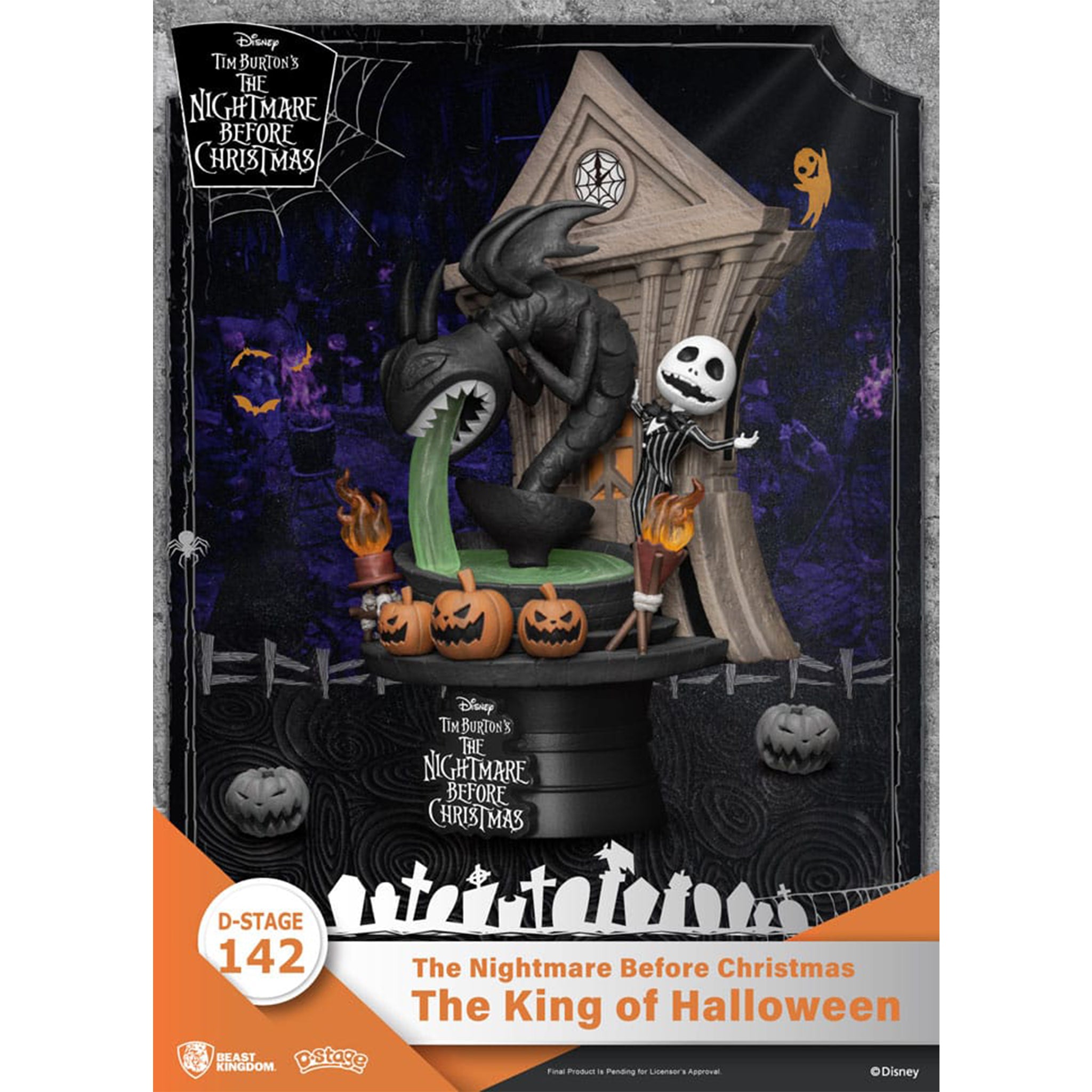 Nightmare before Christmas The King of Halloween D-Stage PVC Diorama 15cm – Nightmare Before Christmas, Beast Kingdom, 15 cm, 2024, brand new collector item, Uncanny Collectibles Dublin Ireland