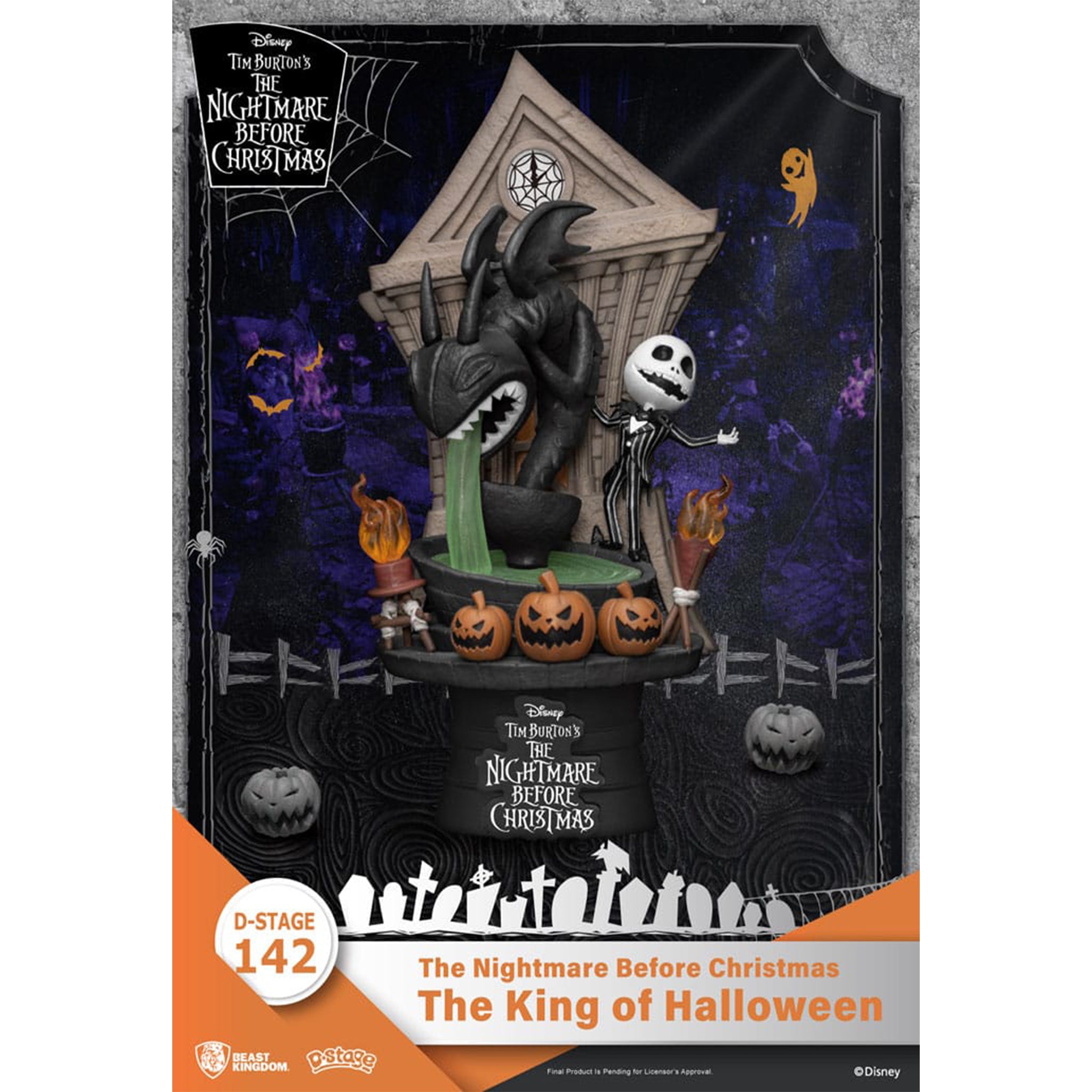 Nightmare before Christmas The King of Halloween D-Stage PVC Diorama 15cm – Nightmare Before Christmas, Beast Kingdom, 15 cm, 2024, brand new collector item, Uncanny Collectibles Dublin Ireland