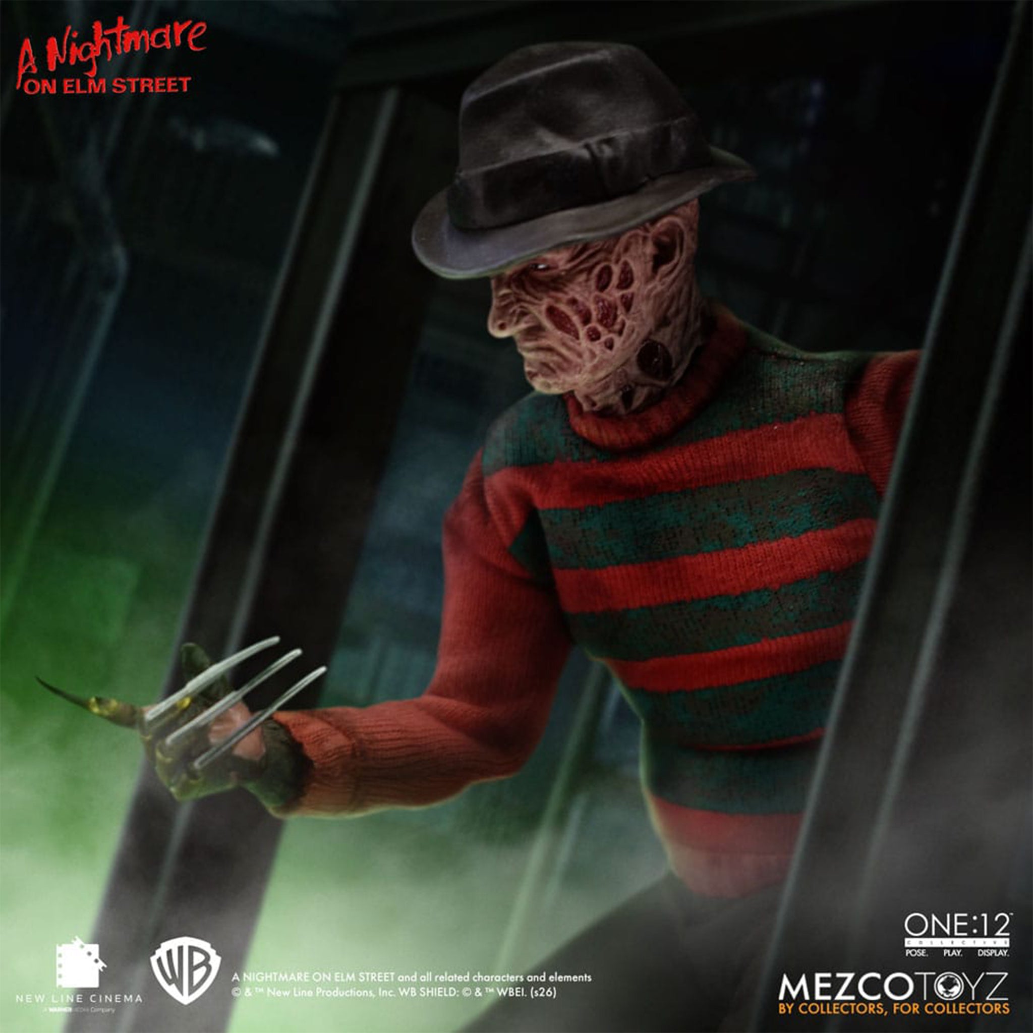 Nightmare on Elm Street Freddy Krueger Mezco Toyz One:12 Collective Action Figure – Nightmare on Elm Street, Mezco Toyz, 17 cm, brand new collector item, Uncanny Collectibles Dublin Ireland