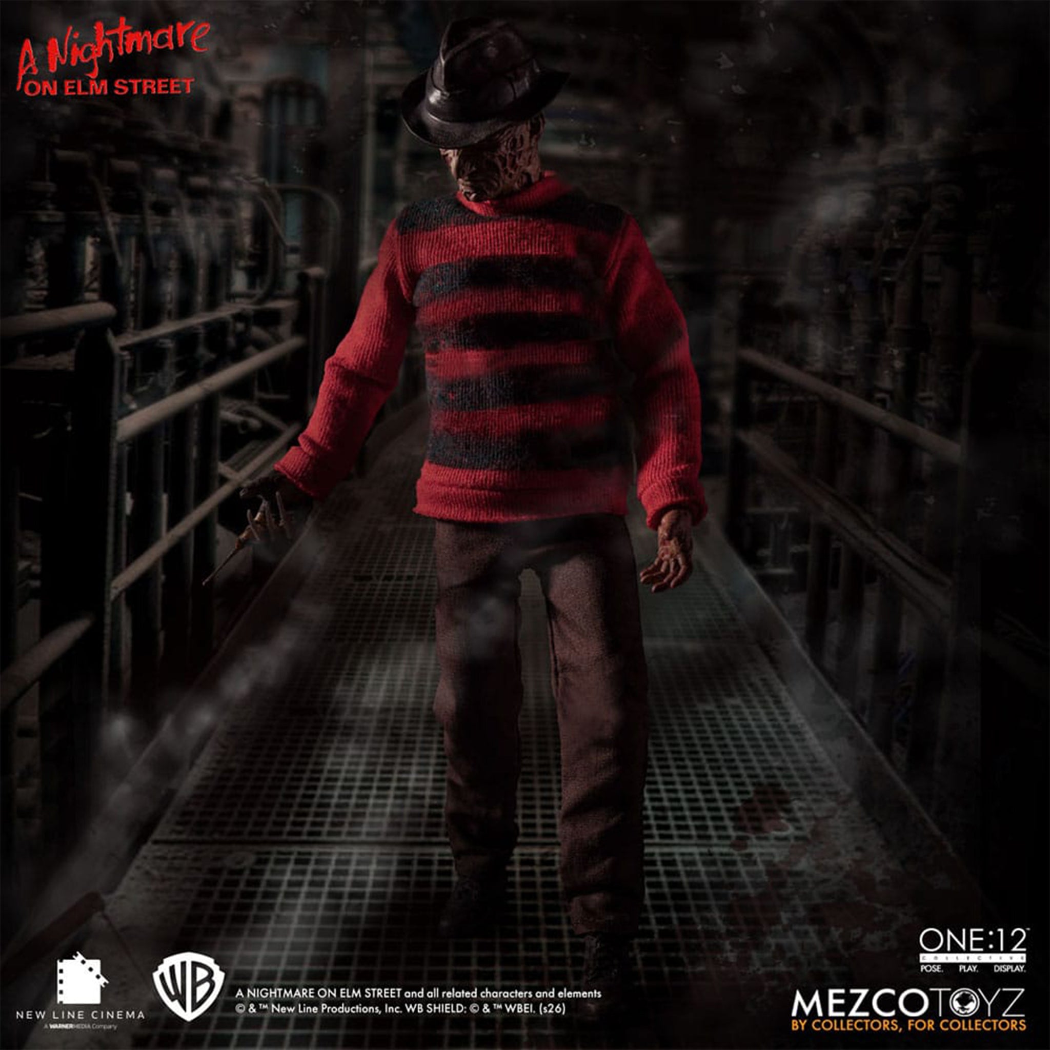 Nightmare on Elm Street Freddy Krueger Mezco Toyz One:12 Collective Action Figure – Nightmare on Elm Street, Mezco Toyz, 17 cm, brand new collector item, Uncanny Collectibles Dublin Ireland