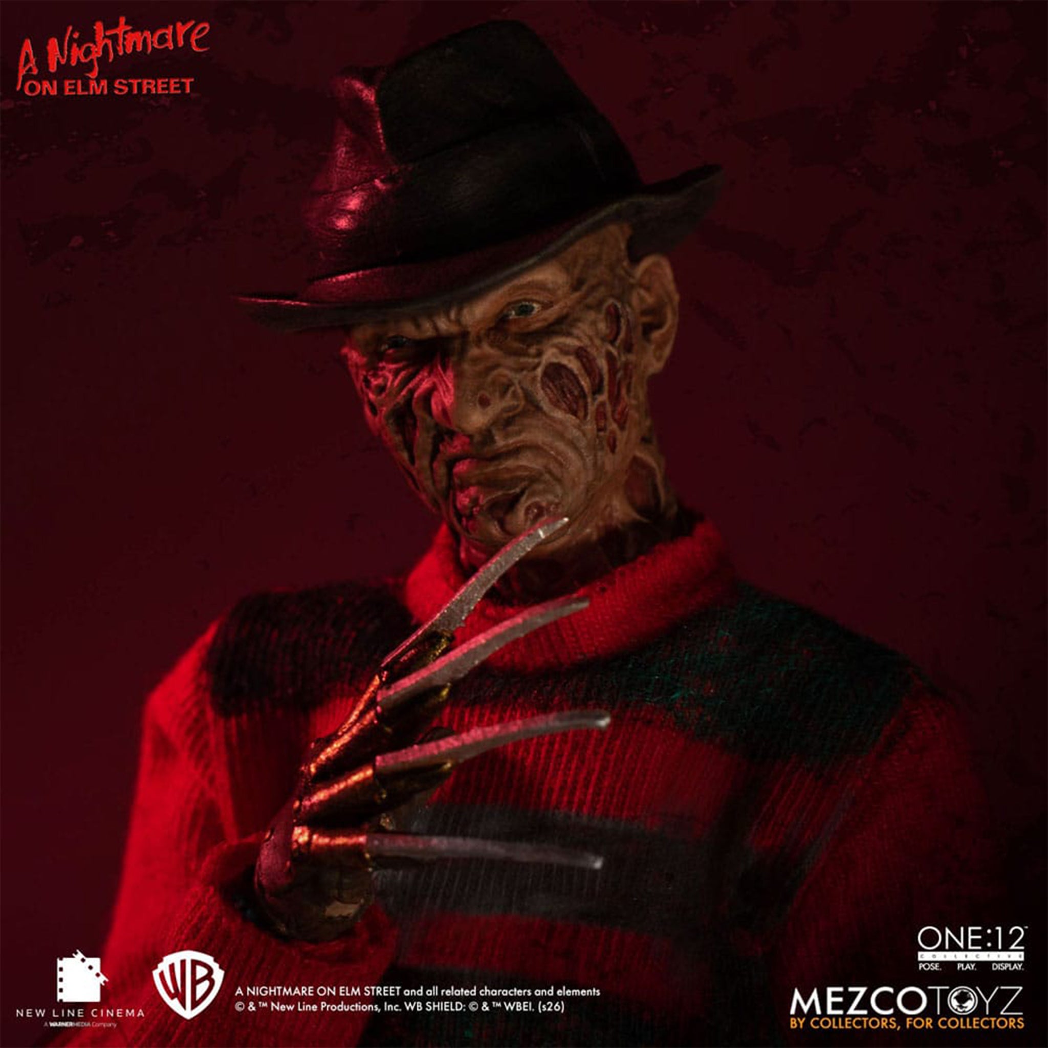 Nightmare on Elm Street Freddy Krueger Mezco Toyz One:12 Collective Action Figure – Nightmare on Elm Street, Mezco Toyz, 17 cm, brand new collector item, Uncanny Collectibles Dublin Ireland