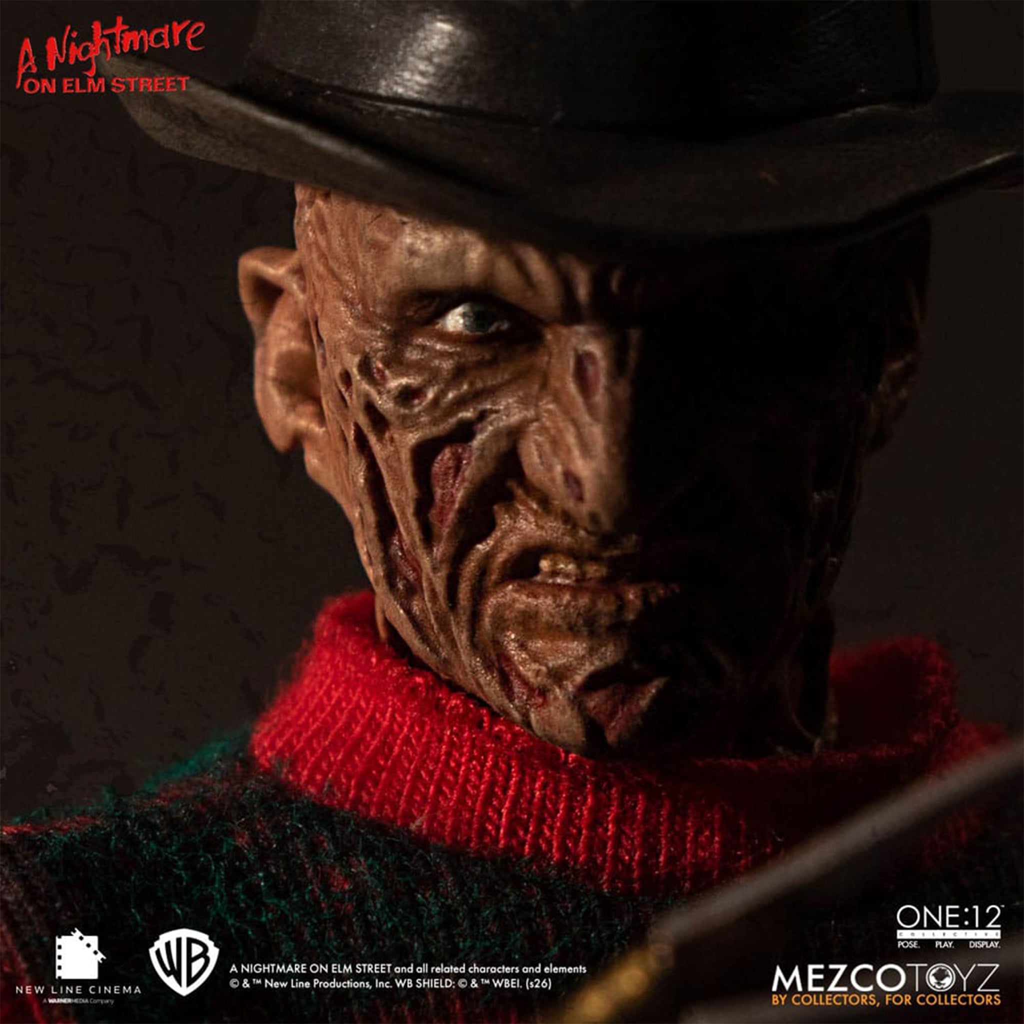 Nightmare on Elm Street Freddy Krueger Mezco Toyz One:12 Collective Action Figure – Nightmare on Elm Street, Mezco Toyz, 17 cm, brand new collector item, Uncanny Collectibles Dublin Ireland