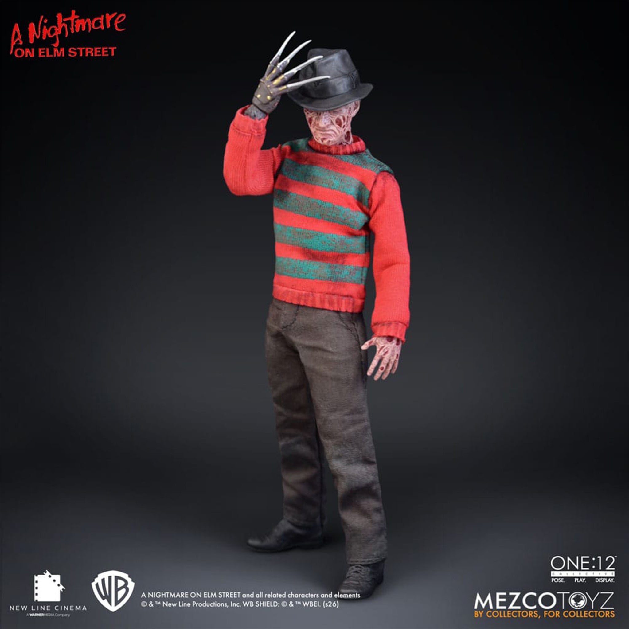 Nightmare on Elm Street Freddy Krueger Mezco Toyz One:12 Collective Action Figure – Nightmare on Elm Street, Mezco Toyz, 17 cm, brand new collector item, Uncanny Collectibles Dublin Ireland