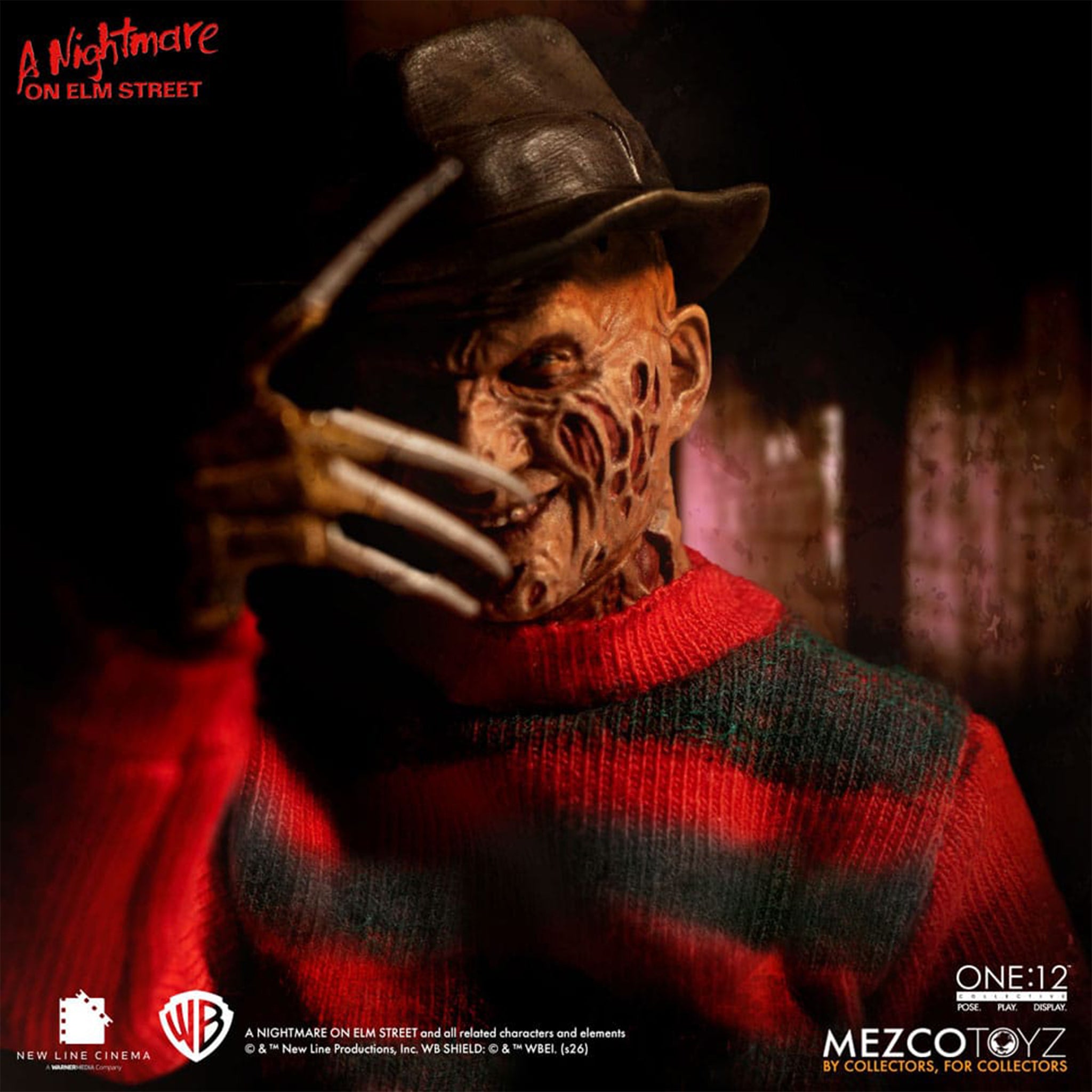 Nightmare on Elm Street Freddy Krueger Mezco Toyz One:12 Collective Action Figure – Nightmare on Elm Street, Mezco Toyz, 17 cm, brand new collector item, Uncanny Collectibles Dublin Ireland