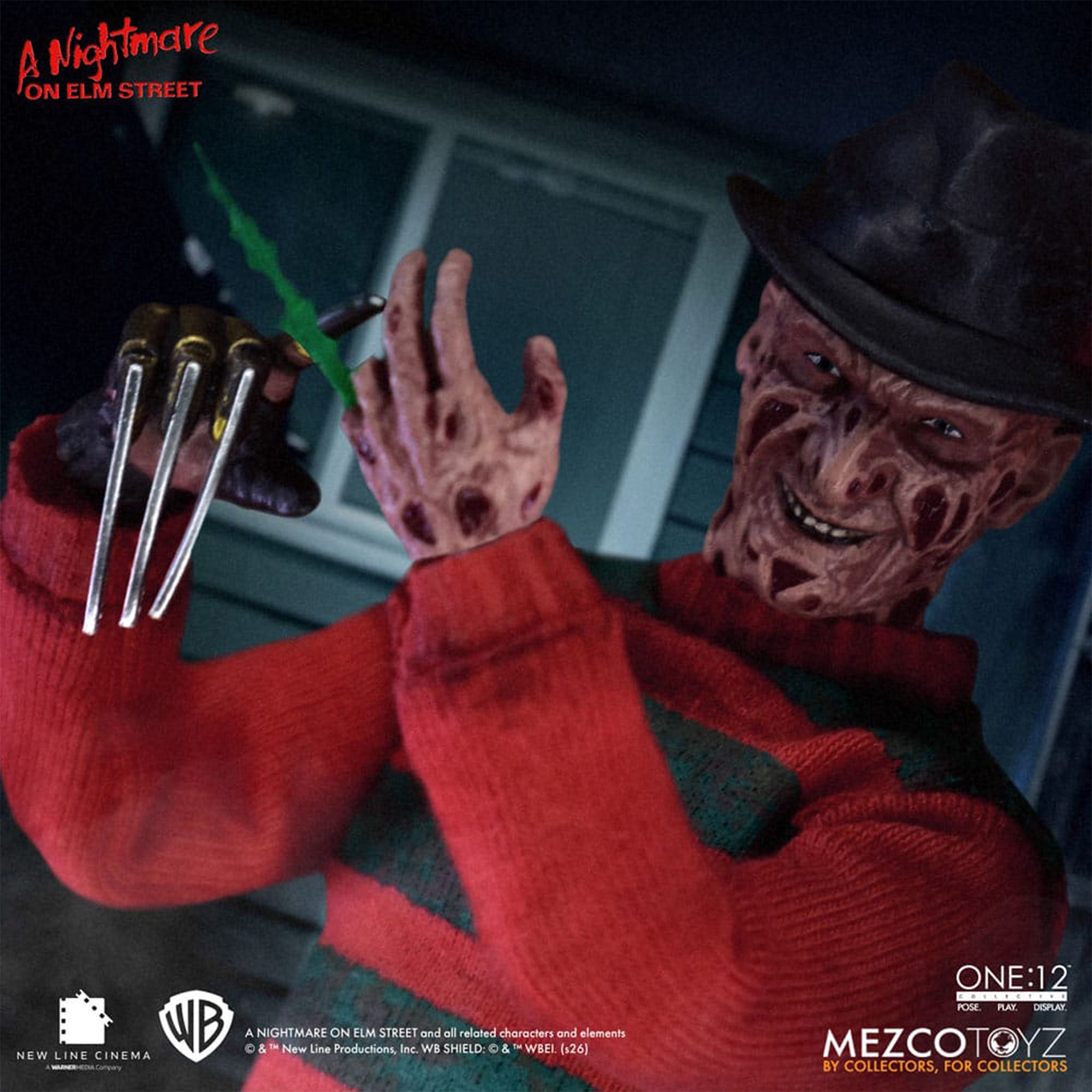 Nightmare on Elm Street Freddy Krueger Mezco Toyz One:12 Collective Action Figure – Nightmare on Elm Street, Mezco Toyz, 17 cm, brand new collector item, Uncanny Collectibles Dublin Ireland