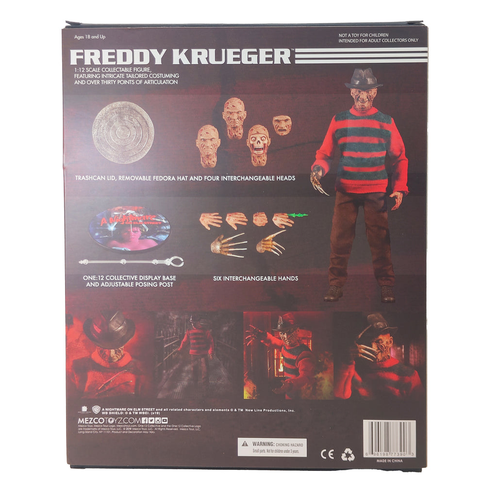 Nightmare on Elm Street Freddy Krueger One:12 Collective Mezco Figure - Used