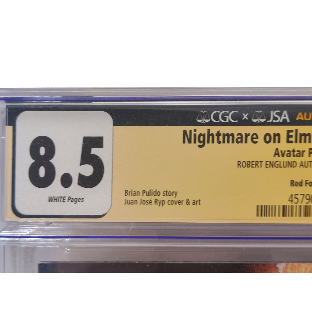 Nightmare on Elm Street Paranoid 1 Robert Englund Signed CGC 8.5 Red Foil Edition