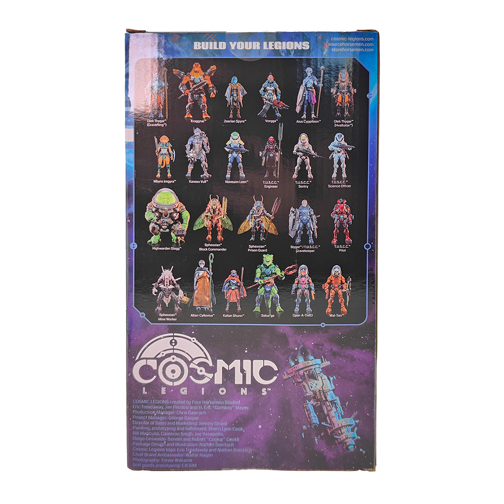 Opor-A-Tiv83 Four Horsemen Studios Cosmic Legions Outpost Zaxxius Action Figure 2024 15 cm