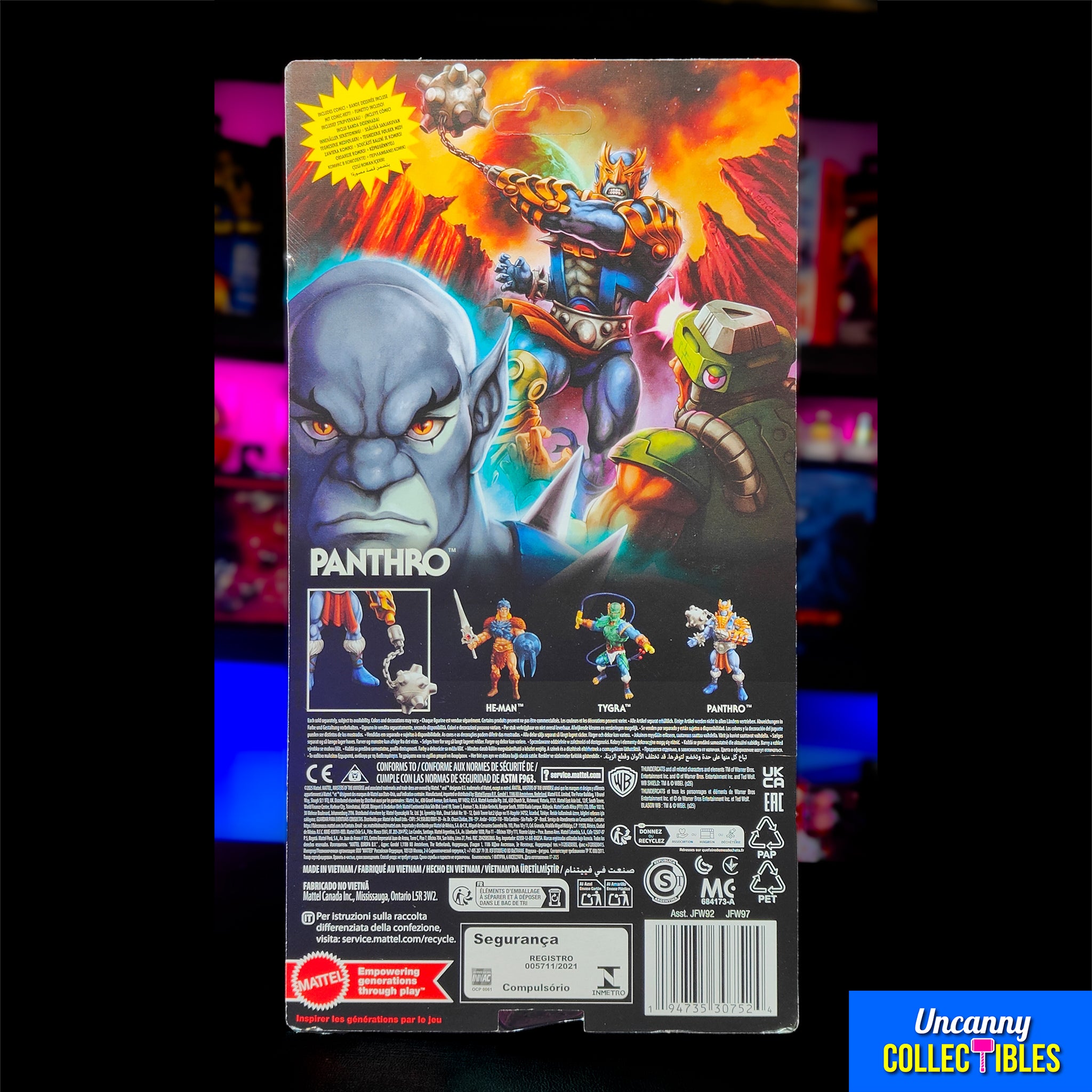 Panthro Masters of the Universe x ThunderCats Mattel Action Figure 2025 14 cm – Thundercats, Mattel, 14 cm, 2025, brand new collector item, Uncanny Collectibles Dublin Ireland
