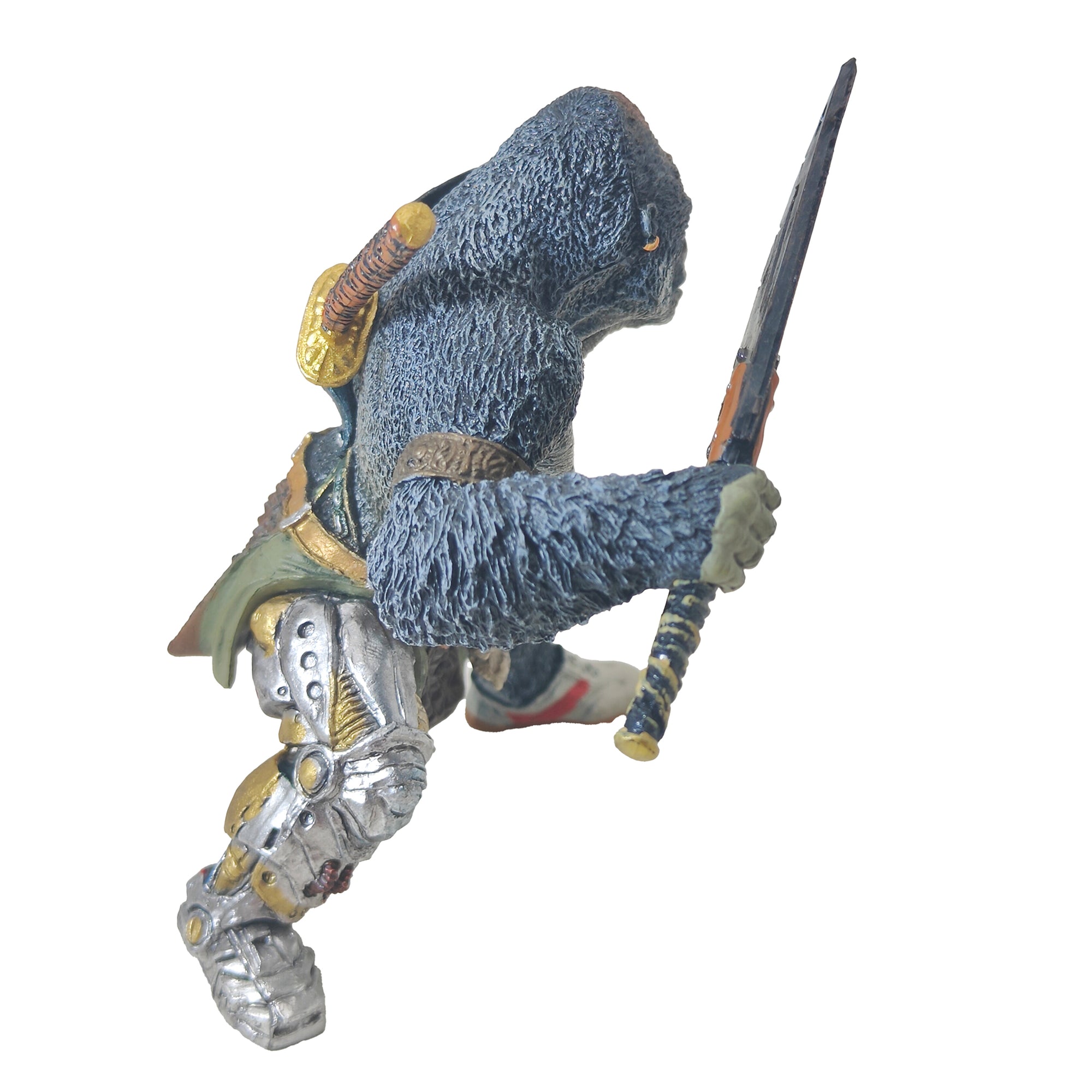 Papo Fantasy World Gorilla Mutant Warrior Action Figure 2011 9.5cm