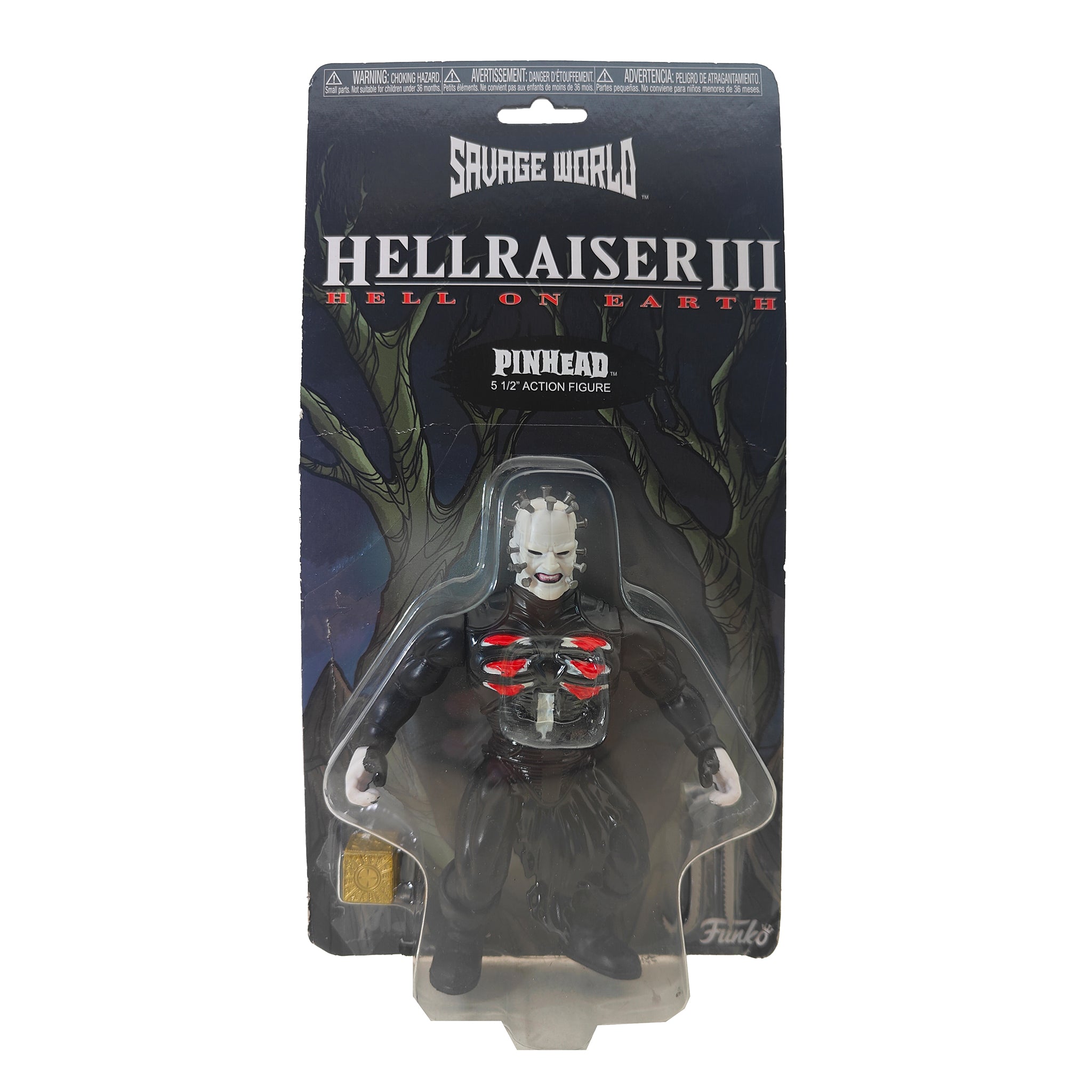 Pinhead Hellraiser III Funko Savage World Action Figure 2018 14cm – Hellraiser, Funko, 14 cm, 2018, pre-owned collector piece, Uncanny Collectibles Dublin Ireland
