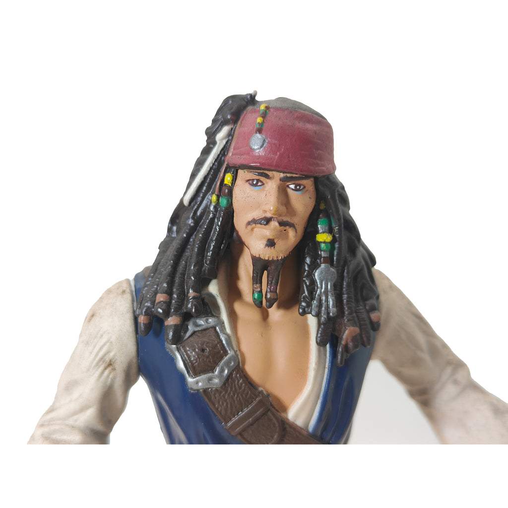 Pirate Clash Captain Jack Sparrow Pirates Of The Caribbean DMC Zizzle Action Figure 2006 – Movie Icons & Heroes, Vintage Brands, 18 cm, 2006, pre-owned collector piece, Uncanny Collectibles Dublin Ireland