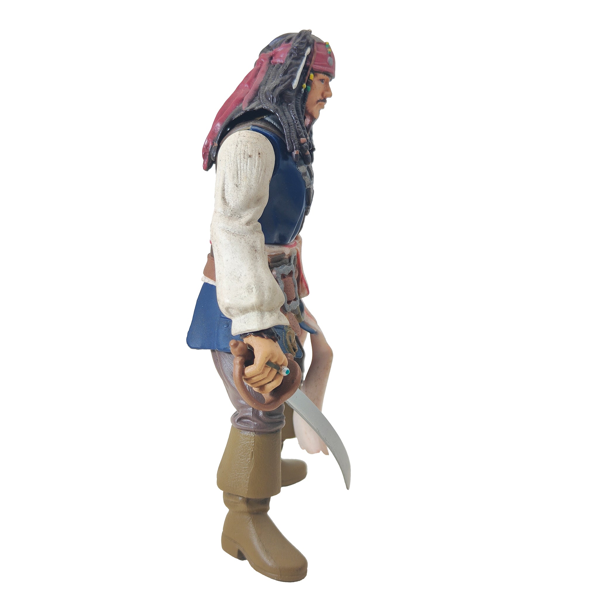 Pirate Clash Captain Jack Sparrow Pirates Of The Caribbean DMC Zizzle Action Figure 2006 – Movie Icons & Heroes, Vintage Brands, 18 cm, 2006, pre-owned collector piece, Uncanny Collectibles Dublin Ireland