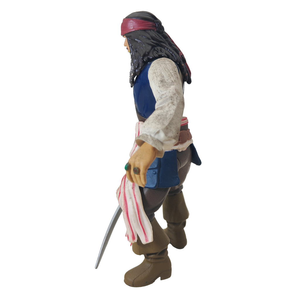 Pirate Clash Captain Jack Sparrow Pirates Of The Caribbean DMC Zizzle Action Figure 2006 – Movie Icons & Heroes, Vintage Brands, 18 cm, 2006, pre-owned collector piece, Uncanny Collectibles Dublin Ireland