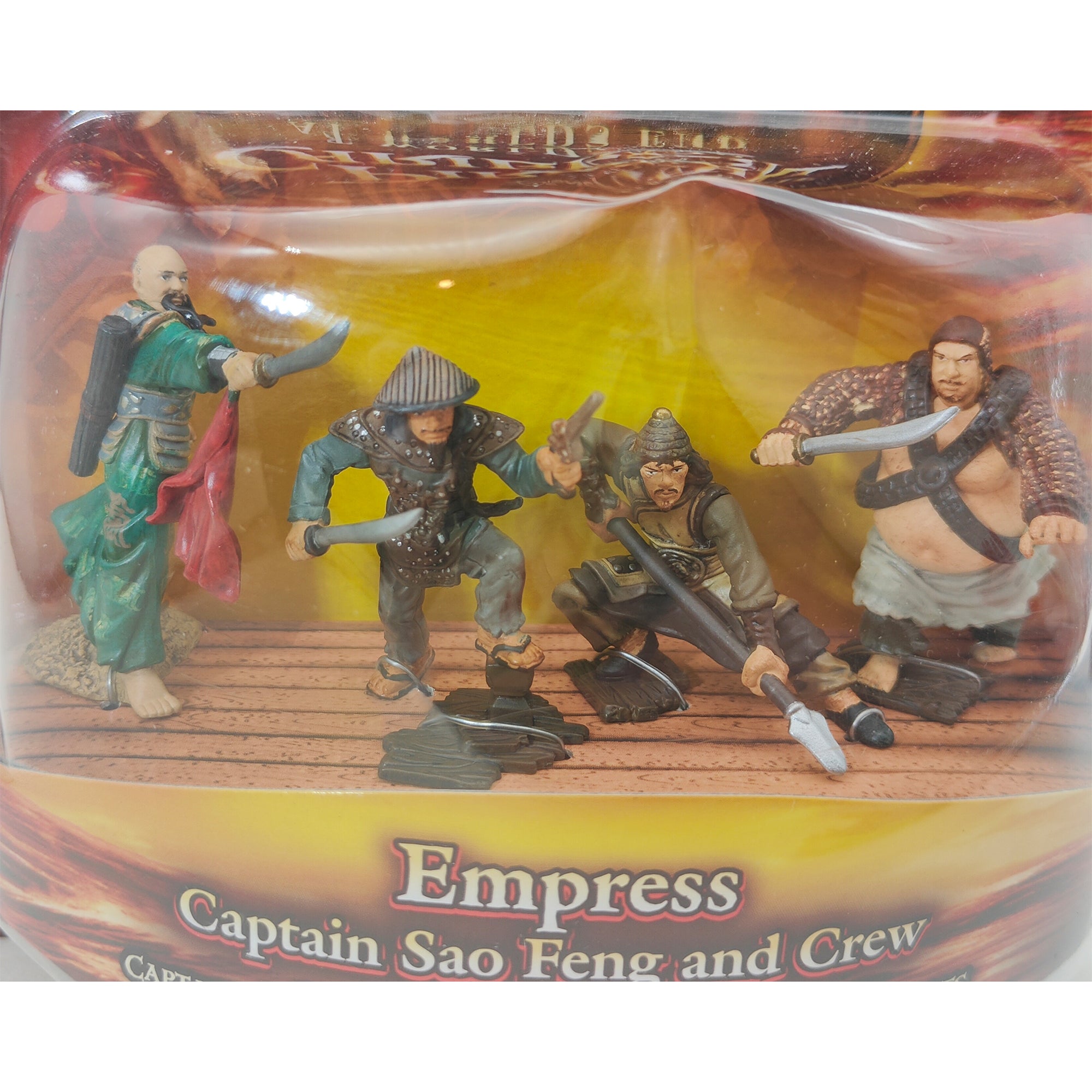 Pirates Of The Caribbean Empress Captain Sao Feng and Crew Zizzle Action Figure 2007 9cm