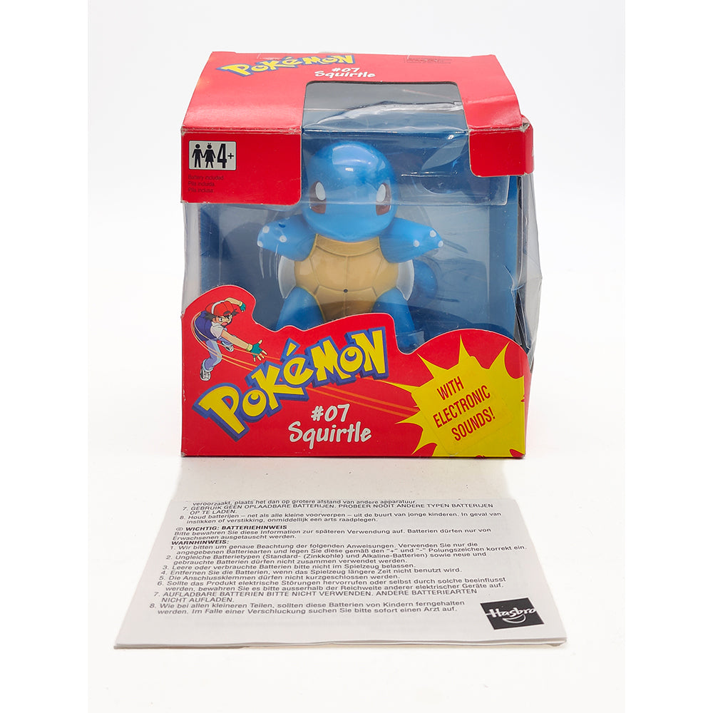 Pokemon #07 Squirtle 1999 Hasbro Action Figure With Electronic Sounds – Pokemon, Hasbro, 7 cm, 1999, pre-owned collector piece, Uncanny Collectibles Dublin Ireland