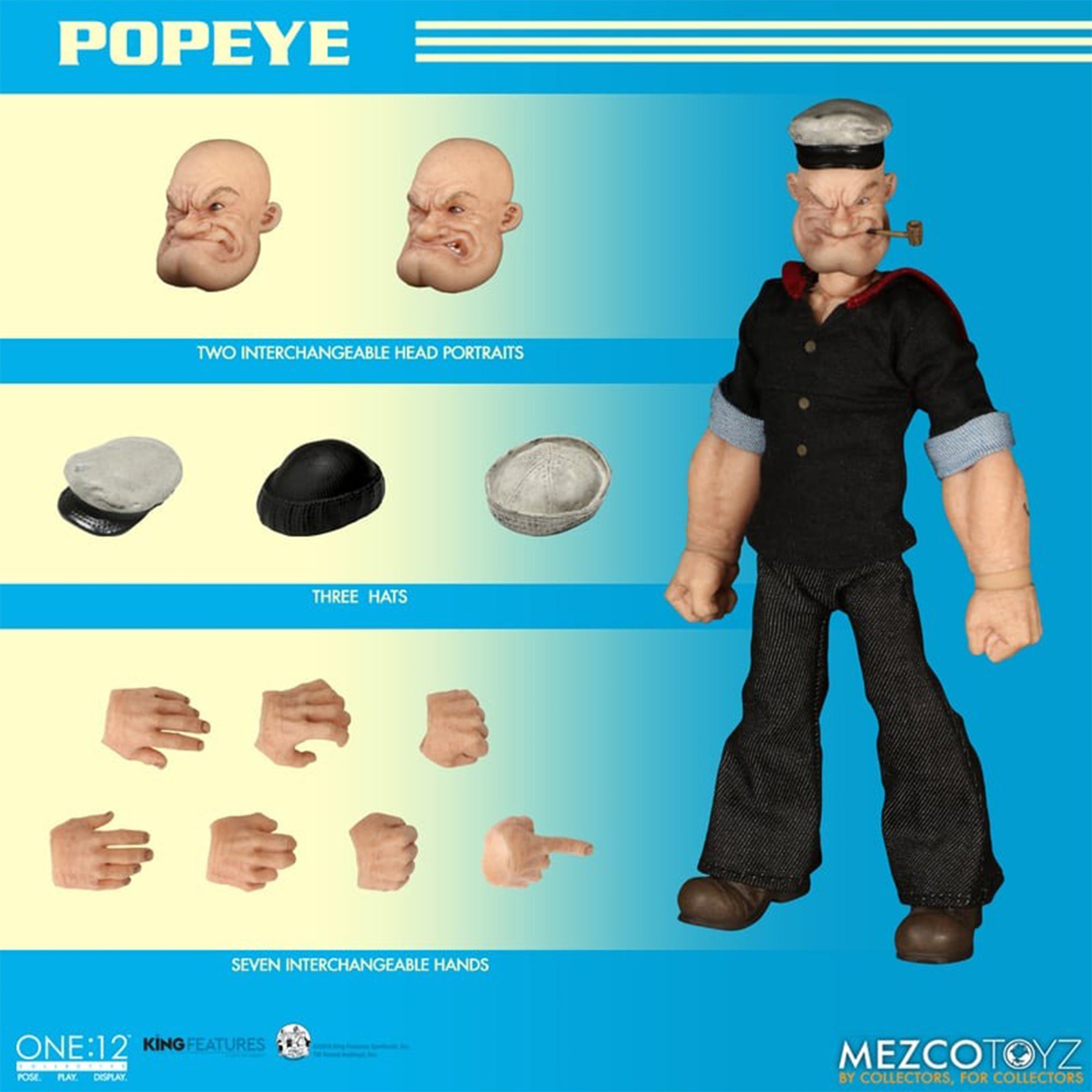 Popeye Mezco Toyz One:12 Collective Action Figure 14cm