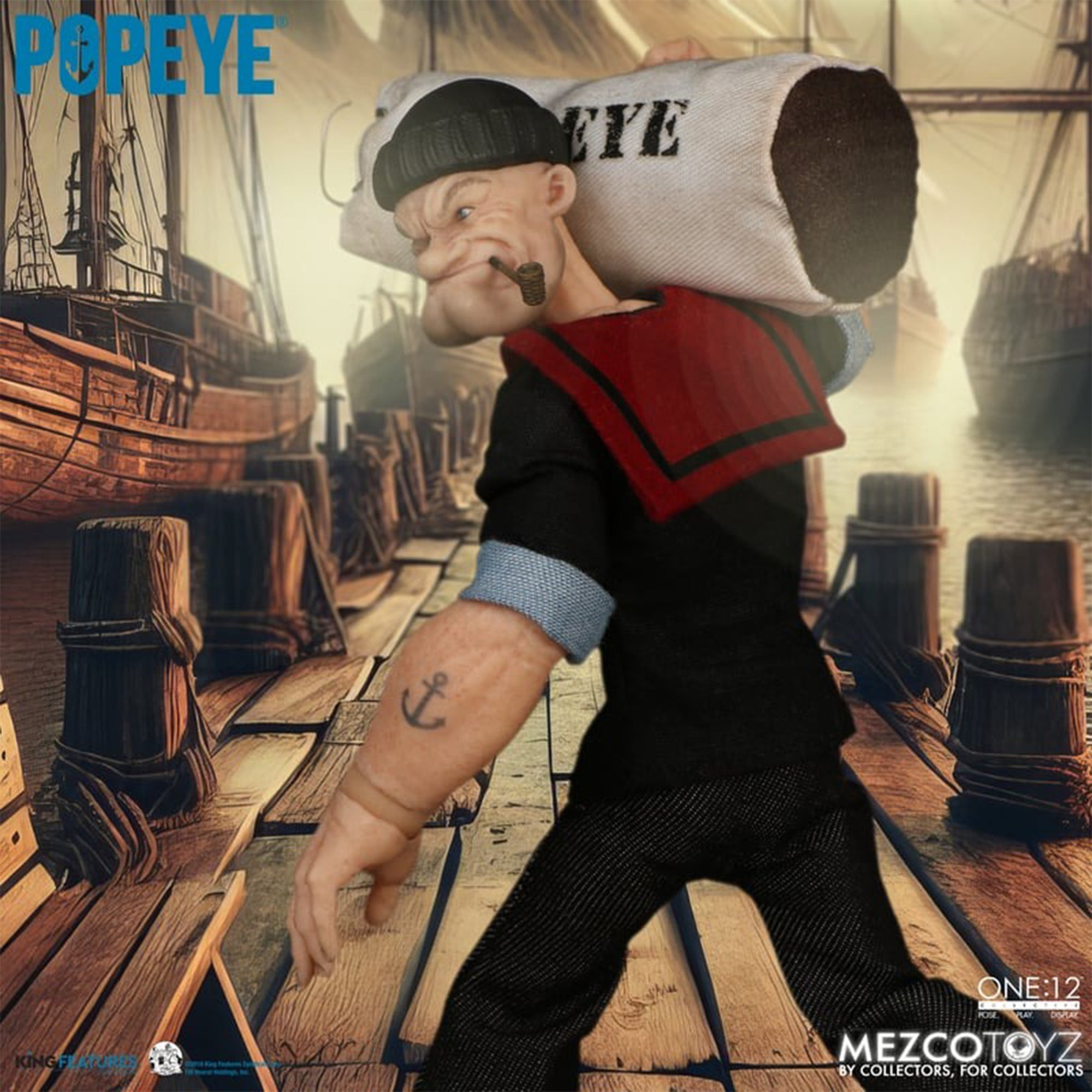 Popeye Mezco Toyz One:12 Collective Action Figure 14cm