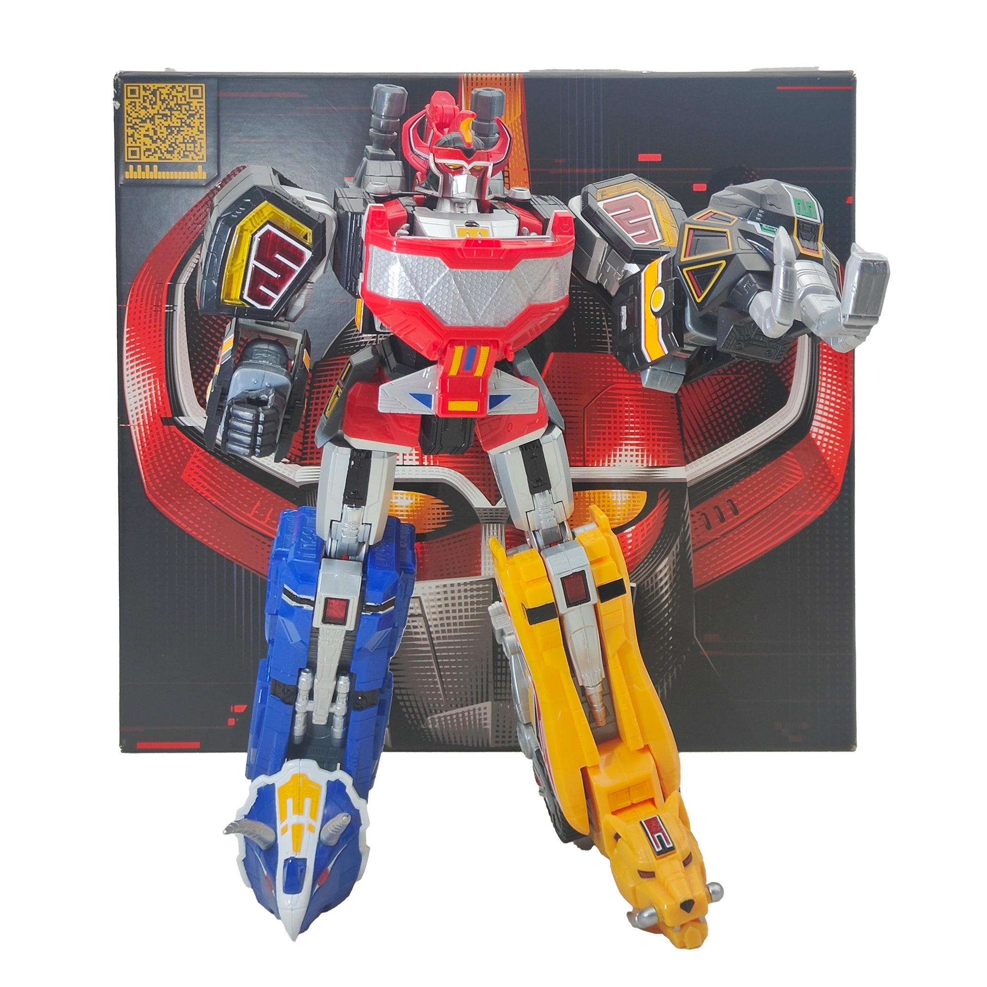 Power Rangers Lightning Collection Zord Ascension Project Mighty Morphin Dino Megazord Figure 2022 30cm – Power Rangers, Hasbro, 30 cm, 2022, pre-owned collector piece, Uncanny Collectibles Dublin Ireland