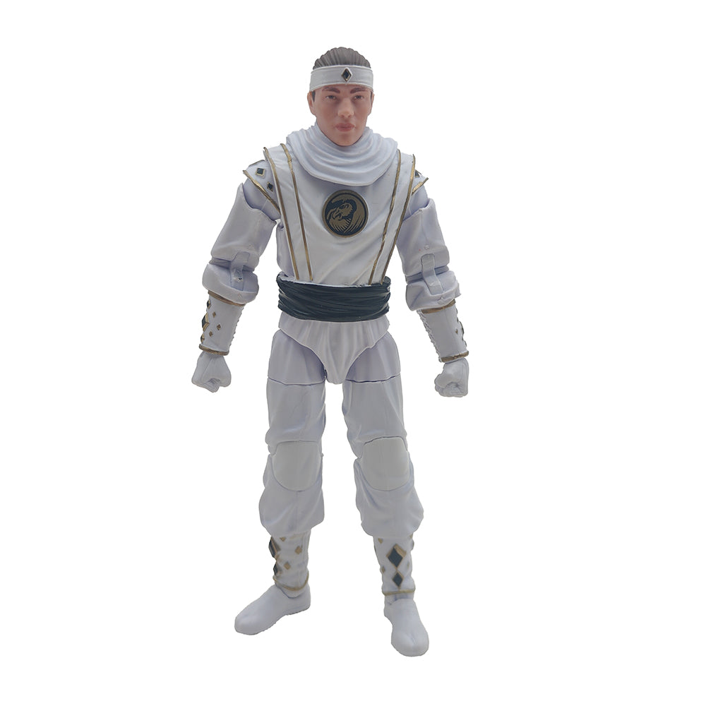 Power Rangers Lightning Mighty Morphin Ninja White Ranger 15 cm Hasbro Action Figure 2022 – Power Rangers, Hasbro, 15 cm, 2022, pre-owned collector piece, Uncanny Collectibles Dublin Ireland