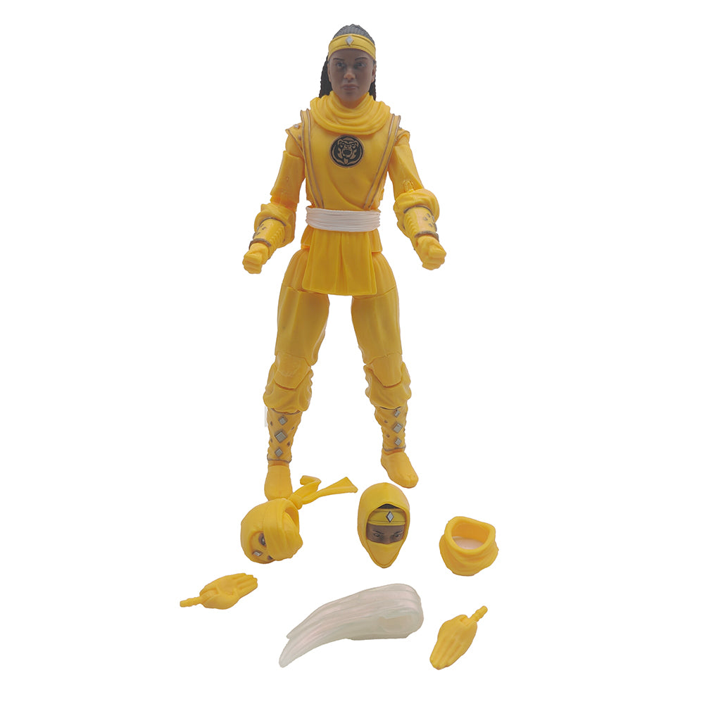 Power Rangers Lightning Mighty Morphin Ninja Yellow Ranger 15 cm Hasbro Action Figure 2022 – Power Rangers, Hasbro, 15 cm, 2022, pre-owned collector piece, Uncanny Collectibles Dublin Ireland