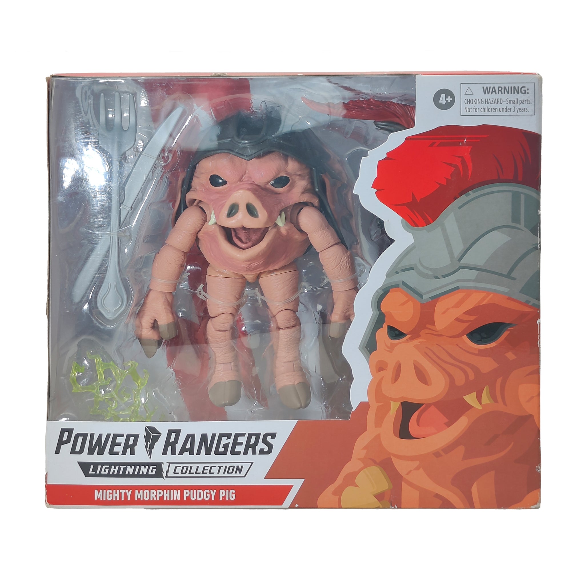 Power Rangers Lightning Mighty Morphin Pudgy Pig Hasbro Action Figure 2021 15 cm – Power Rangers, Hasbro, 15 cm, 2021, pre-owned collector piece, Uncanny Collectibles Dublin Ireland