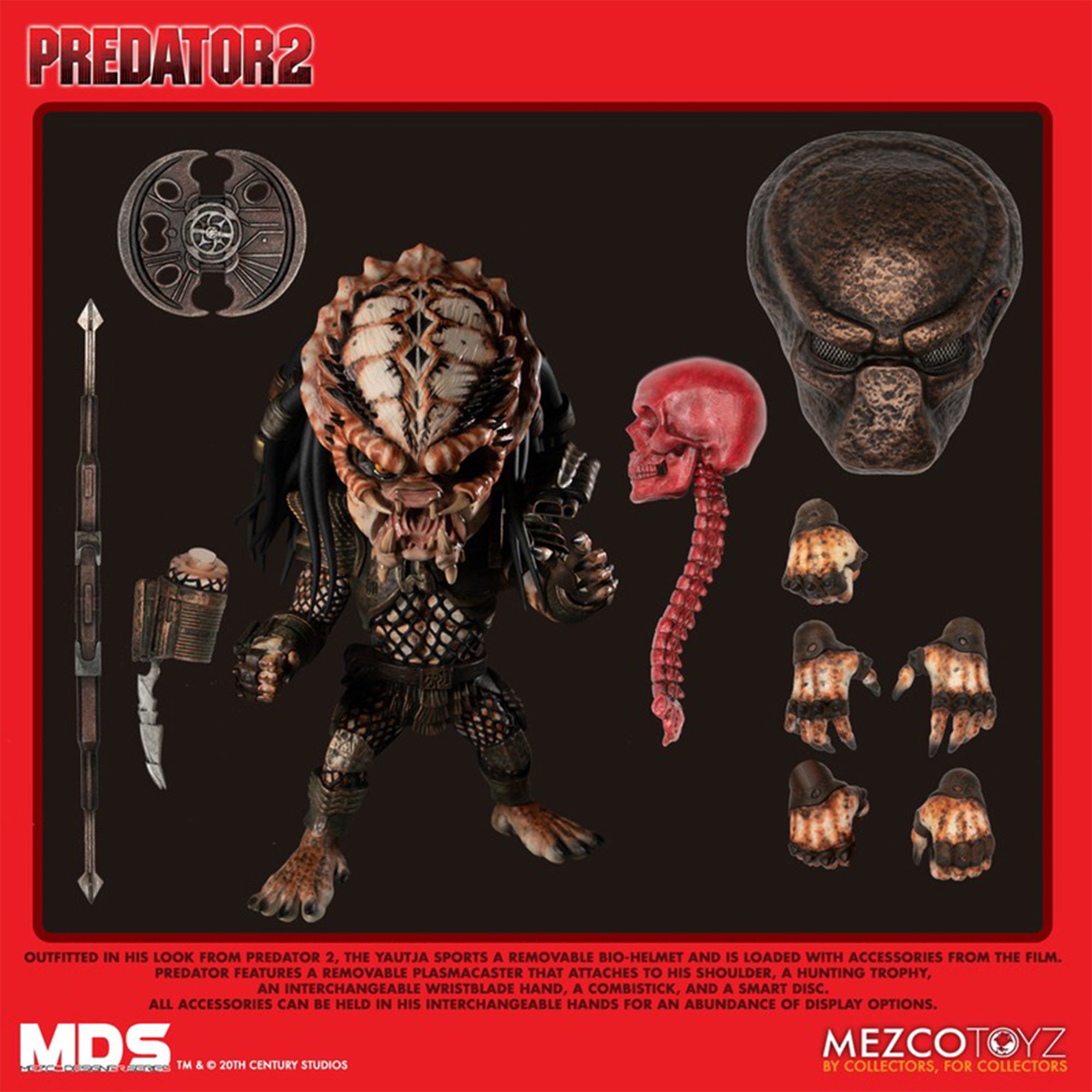 Predator 2 City Hunter Mezco Designer Series Deluxe Action Figure 15cm