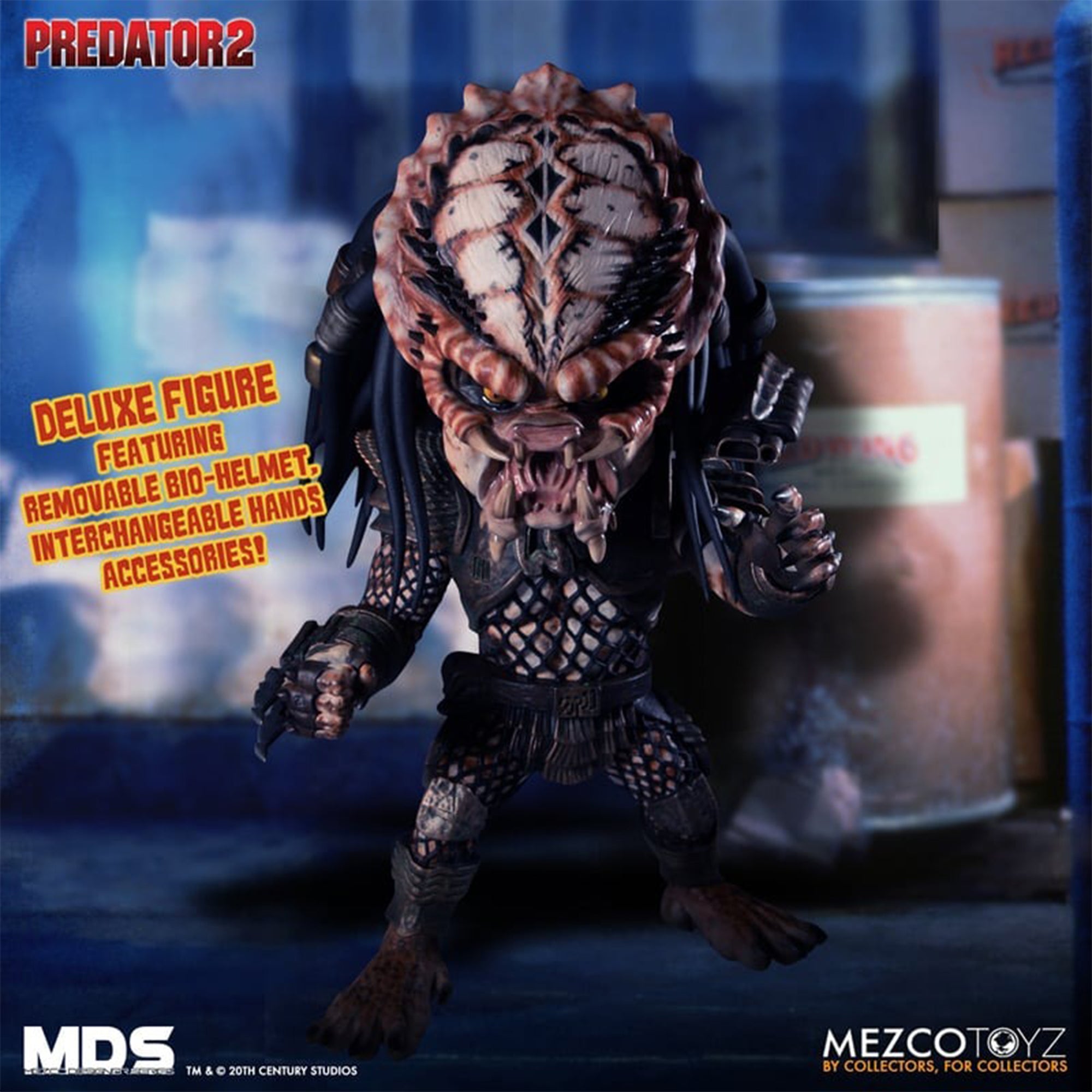 Predator 2 City Hunter Mezco Designer Series Deluxe Action Figure 15cm