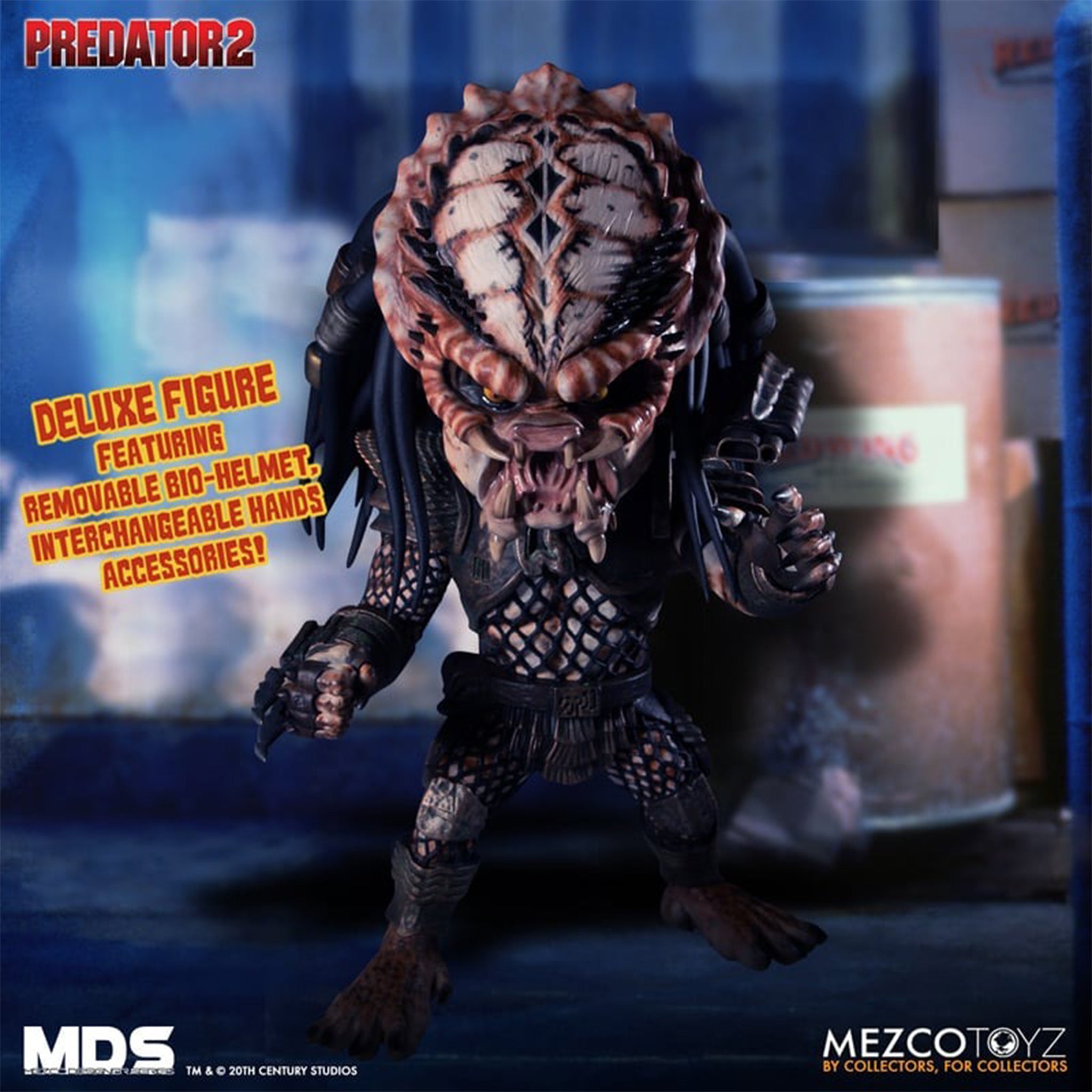 Predator 2 City Hunter Mezco Designer Series Deluxe Action Figure 15cm