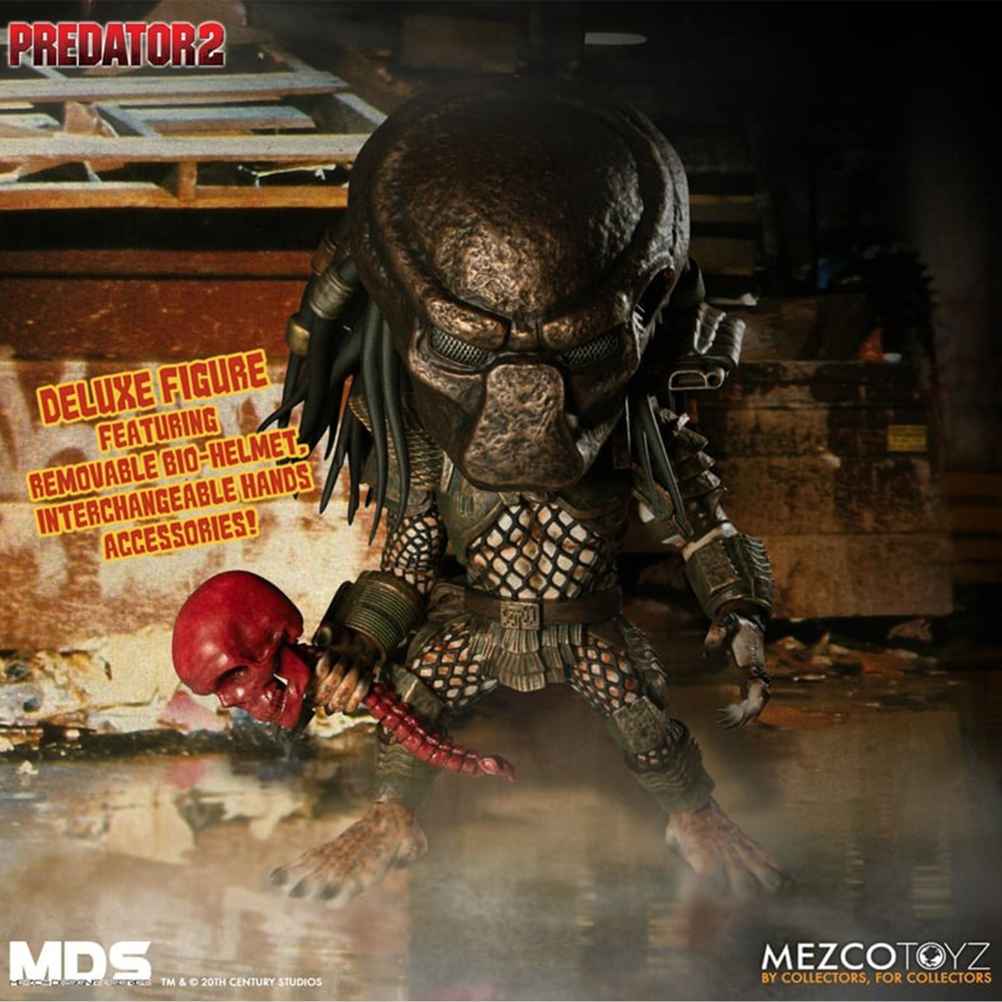 Predator 2 City Hunter Mezco Designer Series Deluxe Action Figure 15cm