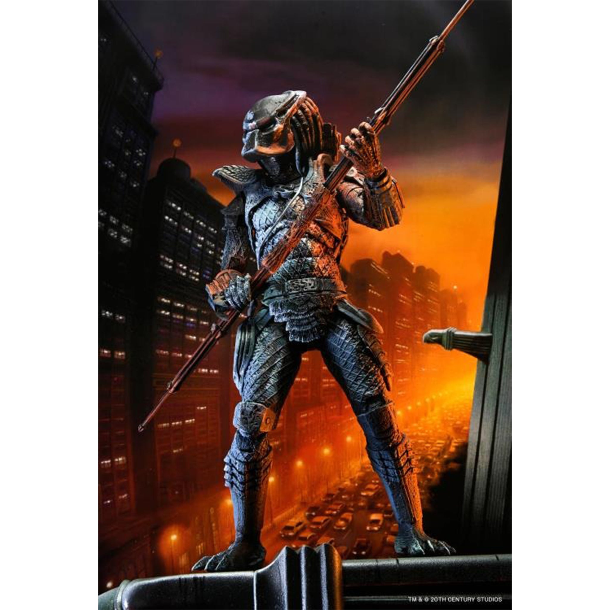 Predator 2 City Hunter Poster Series NECA Action Figure with Gargoyle Base - photo 3 of 11