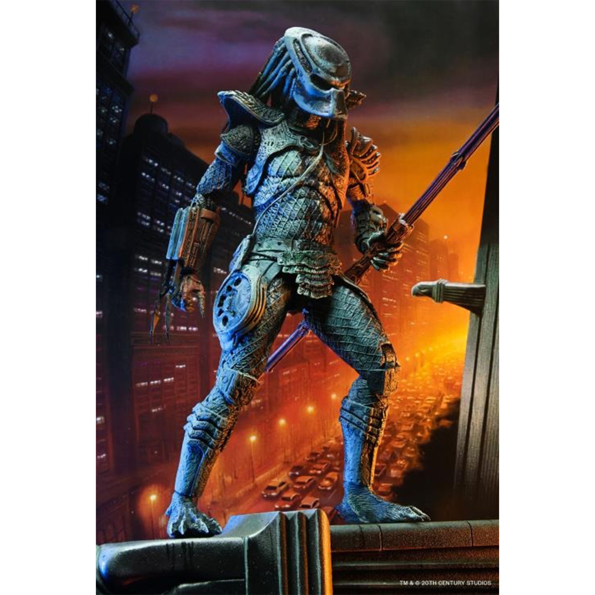 Predator 2 City Hunter Poster Series NECA Action Figure with Gargoyle Base - photo 7 of 11