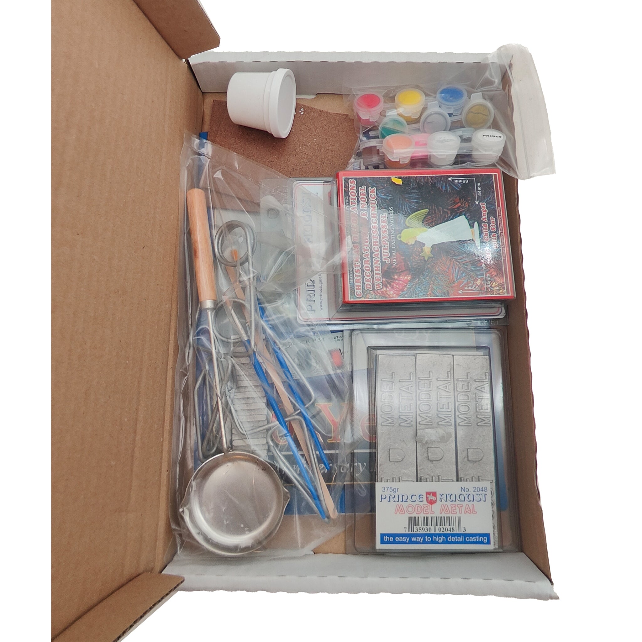 Prince August Moulds And Paints Hobby Casting Kit Plus Child Angel With Star And Model Metal – Military, Vintage Brands, -, -, pre-owned collector piece, Uncanny Collectibles Dublin Ireland