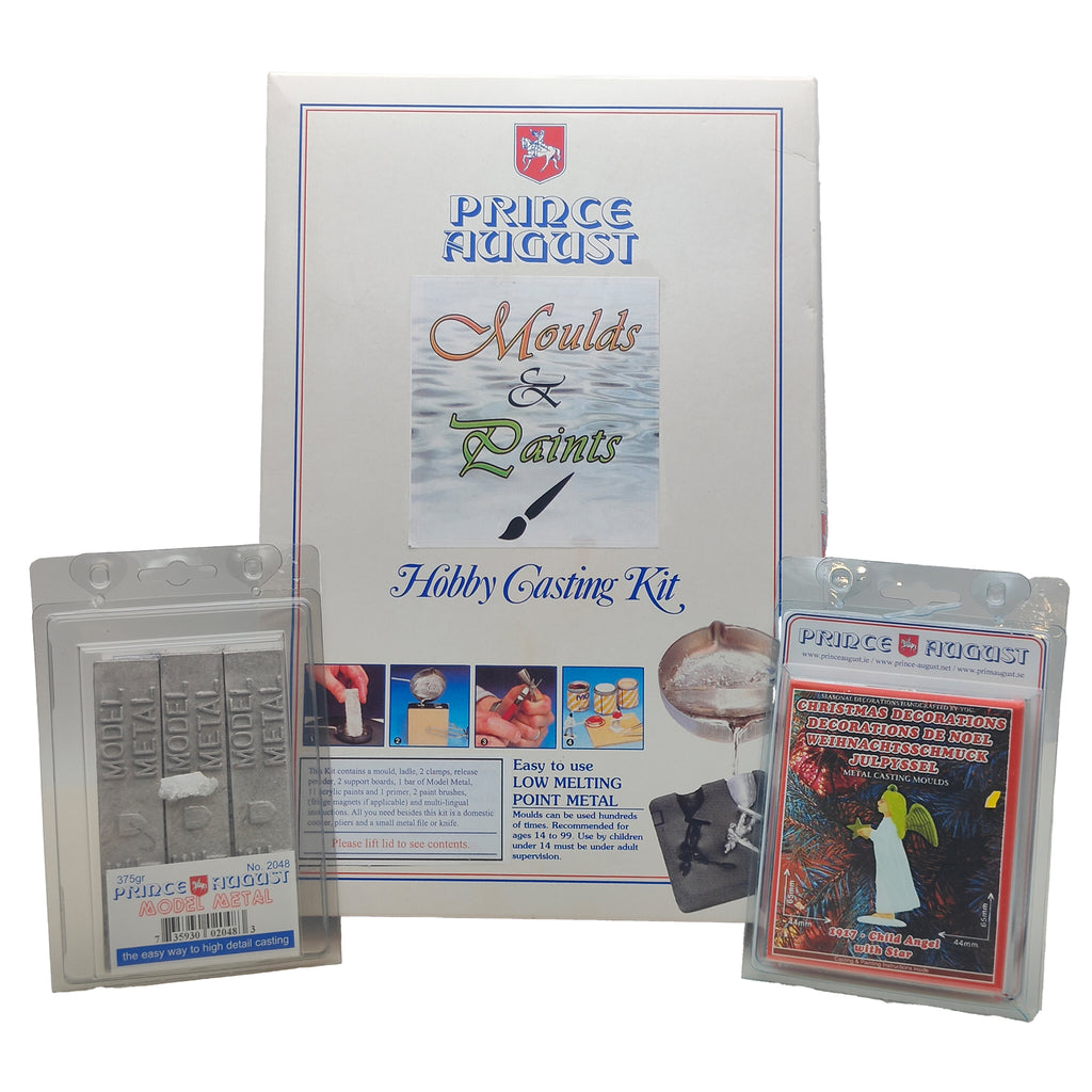 Prince August Moulds And Paints Hobby Casting Kit Plus Child Angel With Star And Model Metal – Military, Vintage Brands, -, -, pre-owned collector piece, Uncanny Collectibles Dublin Ireland