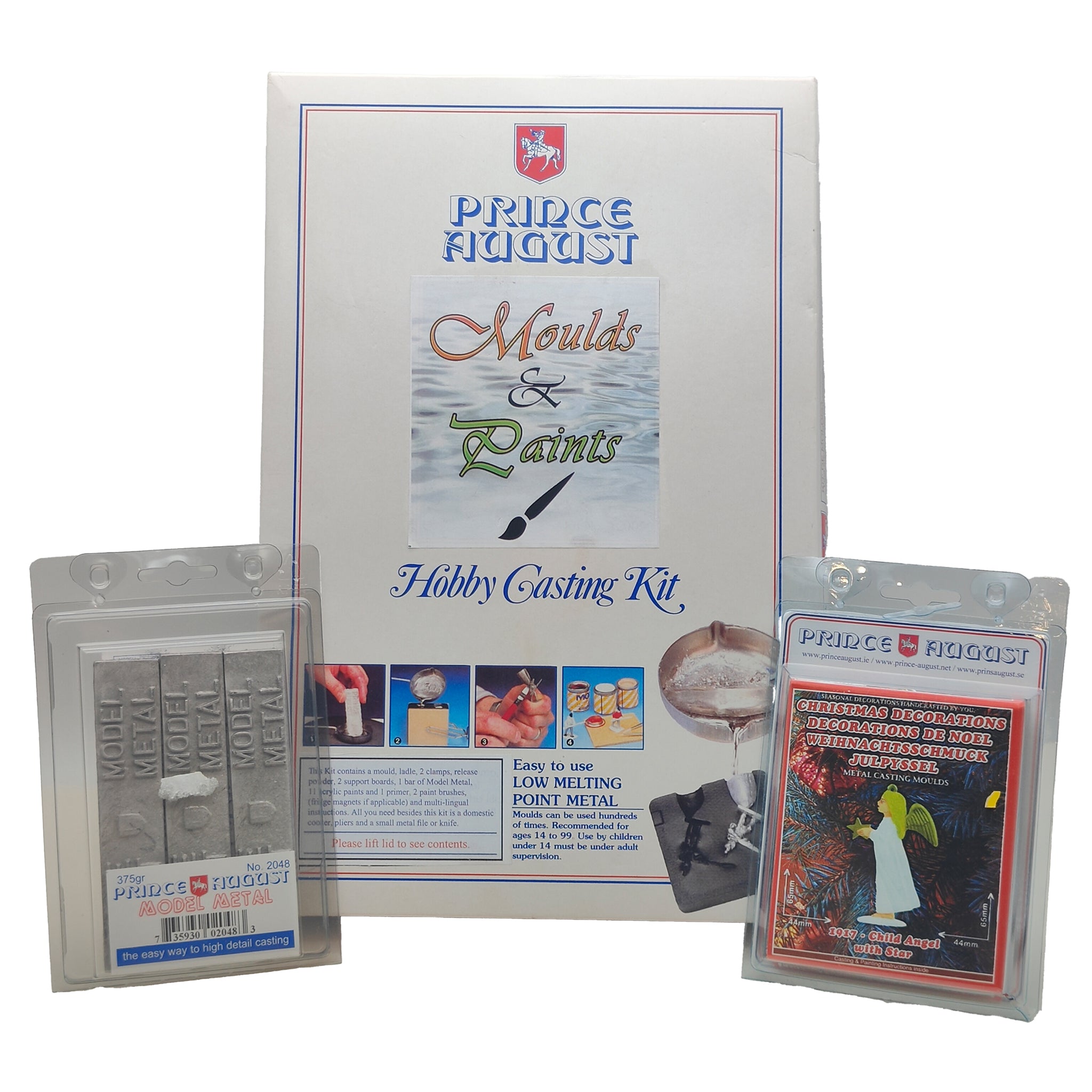 Prince August Moulds And Paints Hobby Casting Kit Plus Child Angel With Star And Model Metal – Military, Vintage Brands, -, -, pre-owned collector piece, Uncanny Collectibles Dublin Ireland