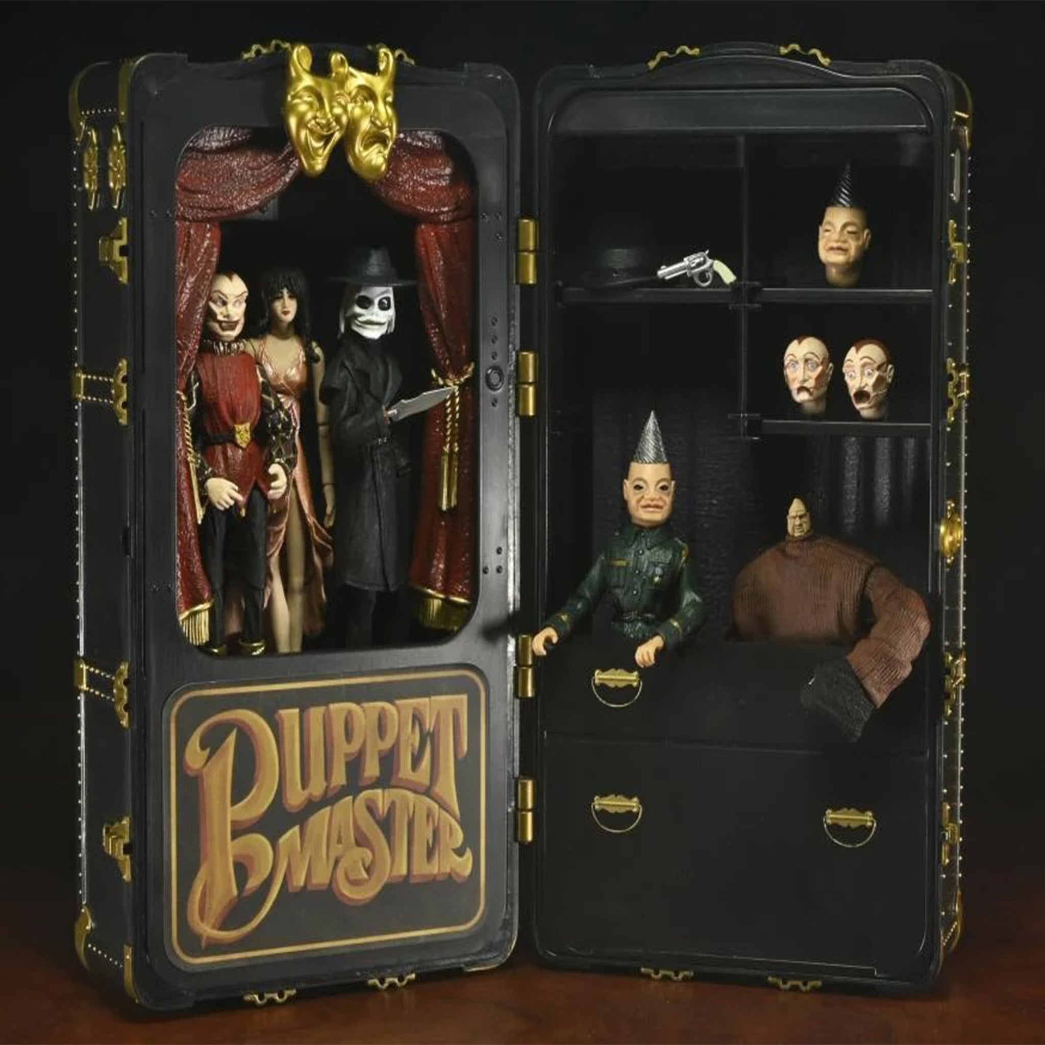 NECA Puppet Master Toulons Puppet Case And Leech Woman Action Figure 2 Pack – Horror, NECA, 10 cm, brand new collector item, Uncanny Collectibles Dublin Ireland