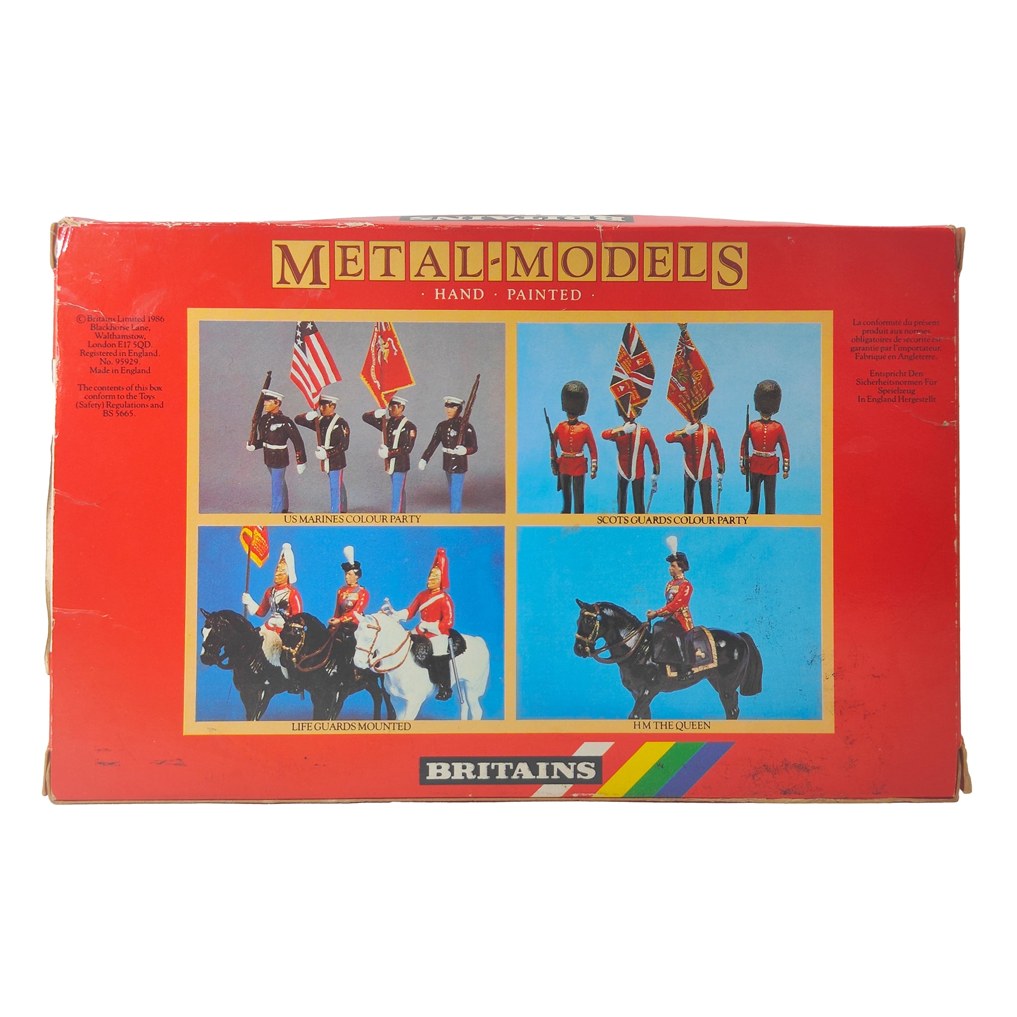 Britains Metal Models Queens Colour Party Scots Guards 7249 1986