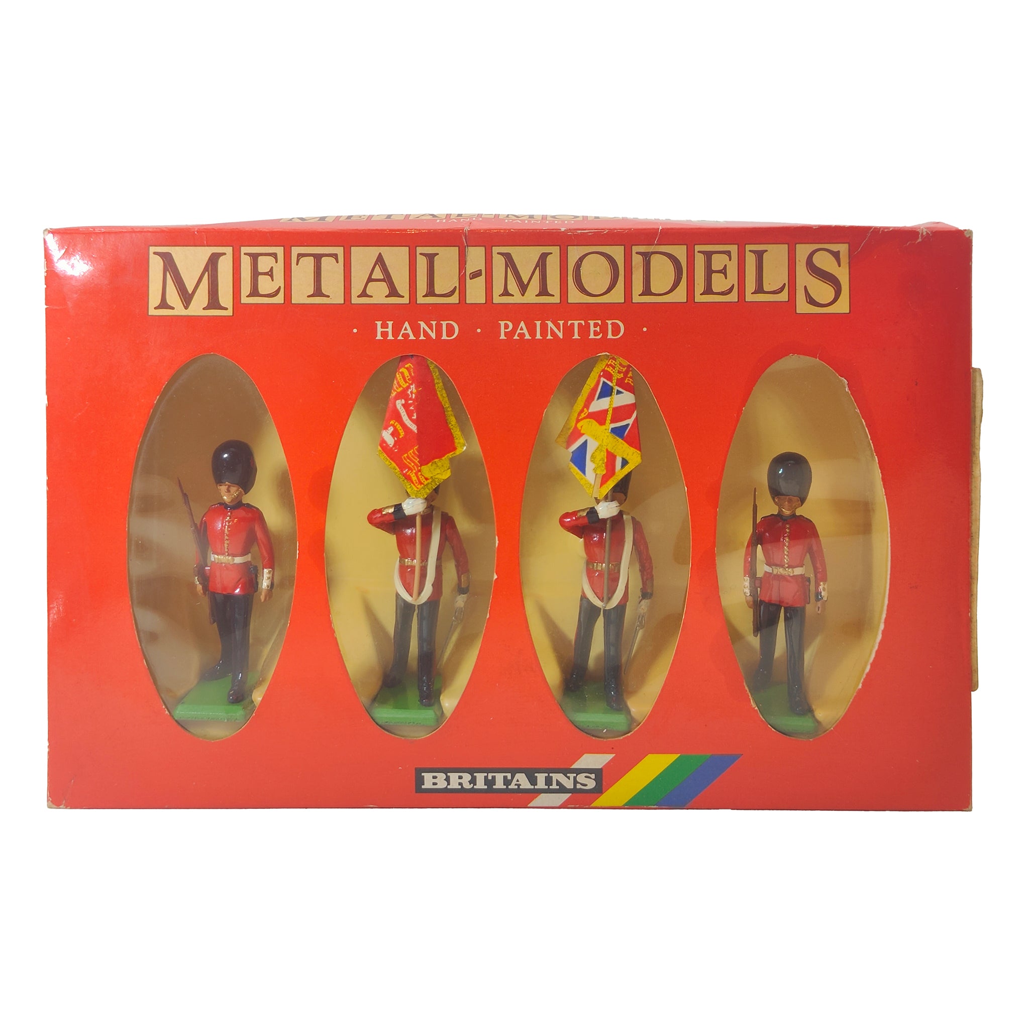Britains Metal Models Queens Colour Party Scots Guards 7249 1986 – Military, Britains, 5 cm, 1986, pre-owned collector piece, Uncanny Collectibles Dublin Ireland